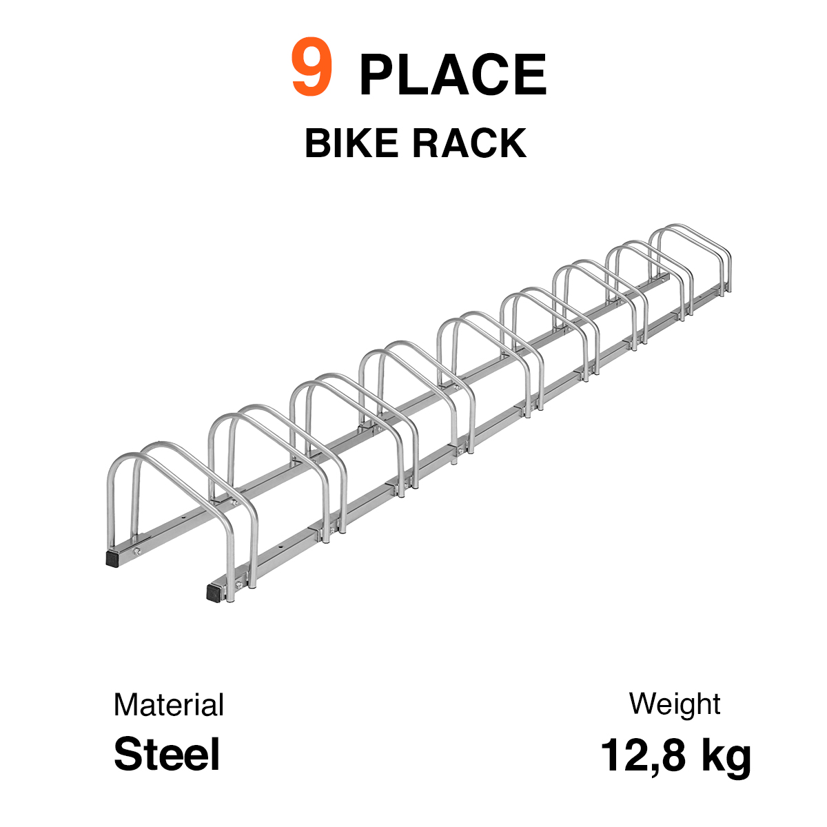 Fornorth Bike Rack, 9-Place