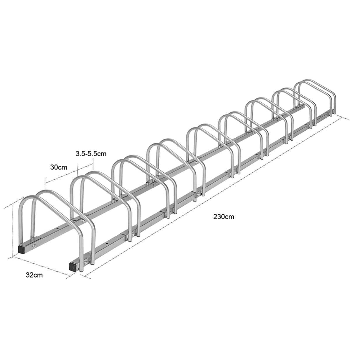 Fornorth Bike Rack, 9-Place