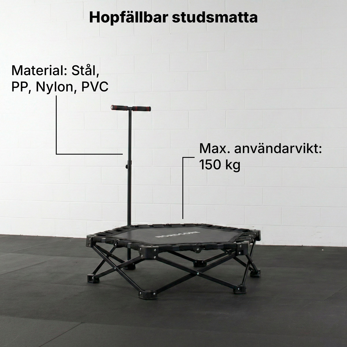 Nordcore Studsmatta Pro Hopfällbar