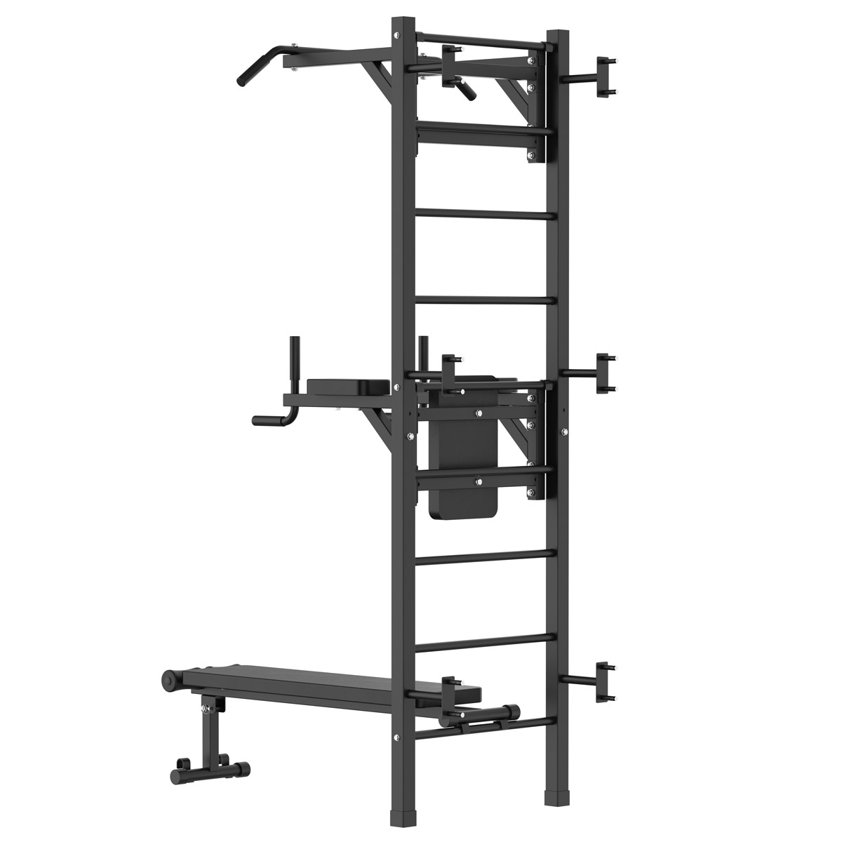 React Drabinka Gimnastyczna/Wieża Fitness Metallic Black