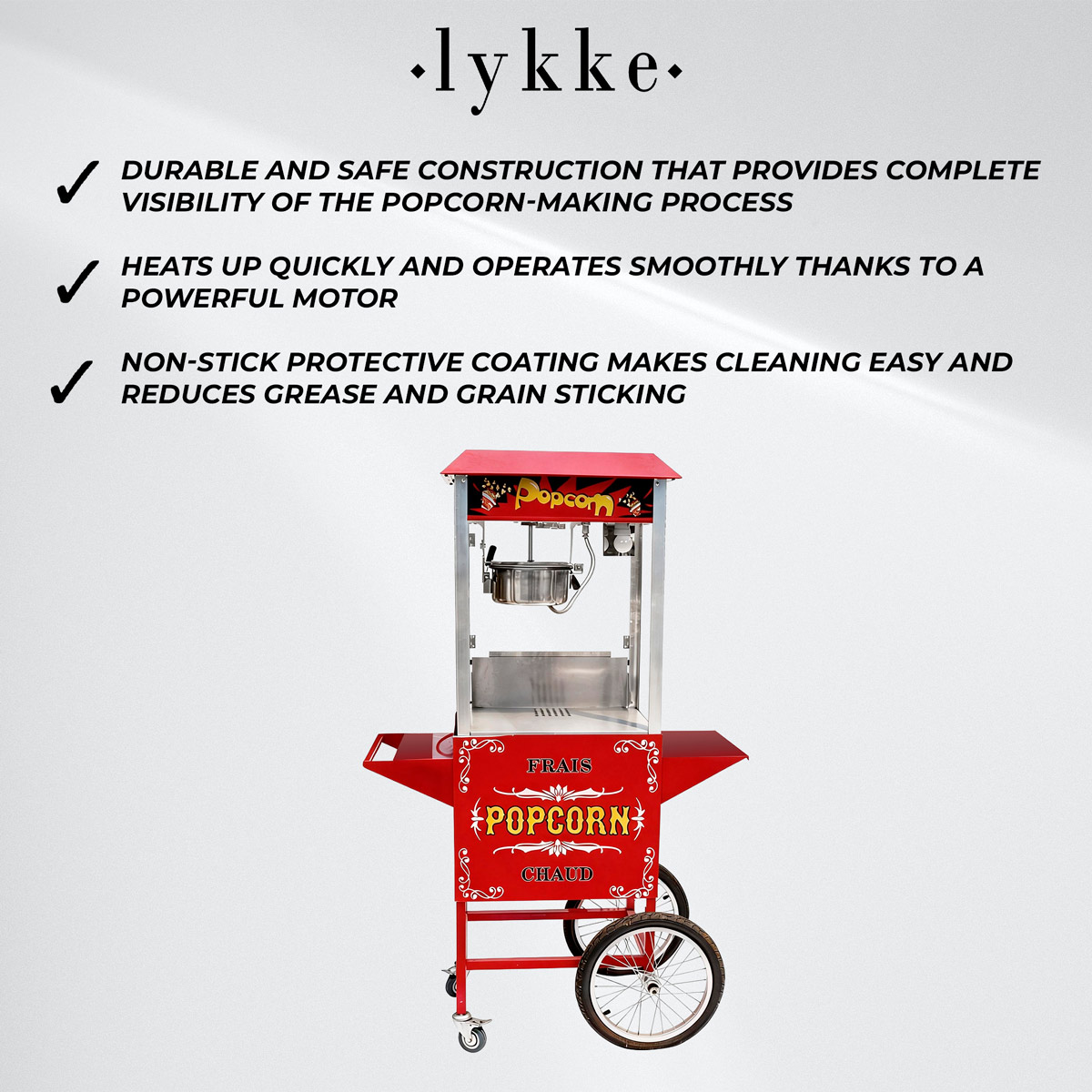 Lykke Popcorn Machine Premium 1.4 kW