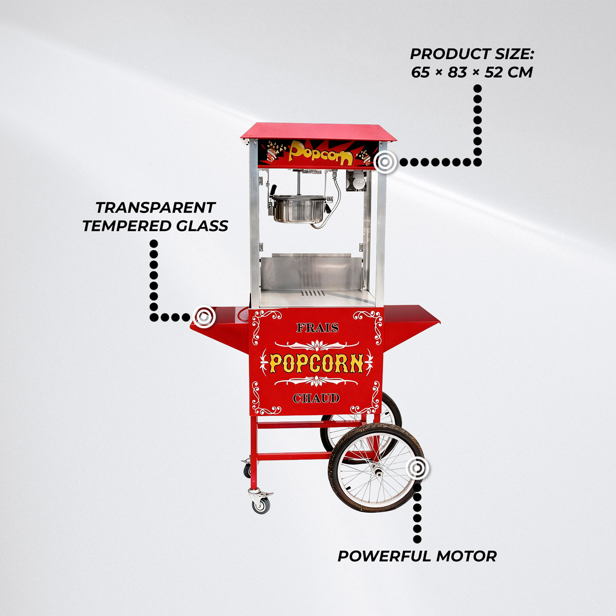 Lykke Popcorn Machine Premium 1.4 kW