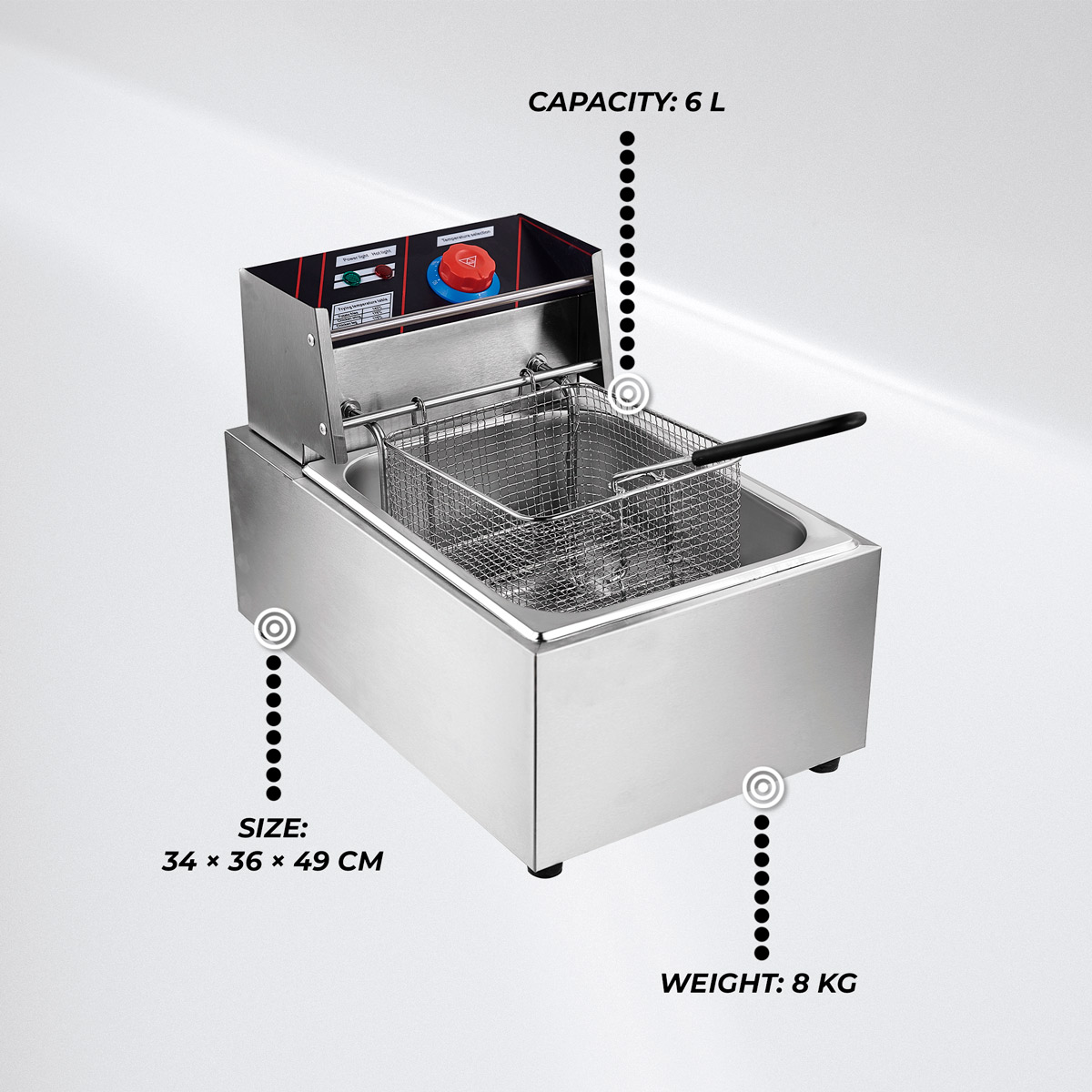 Lykke Deep Fryer 6 L, 2.5 kW