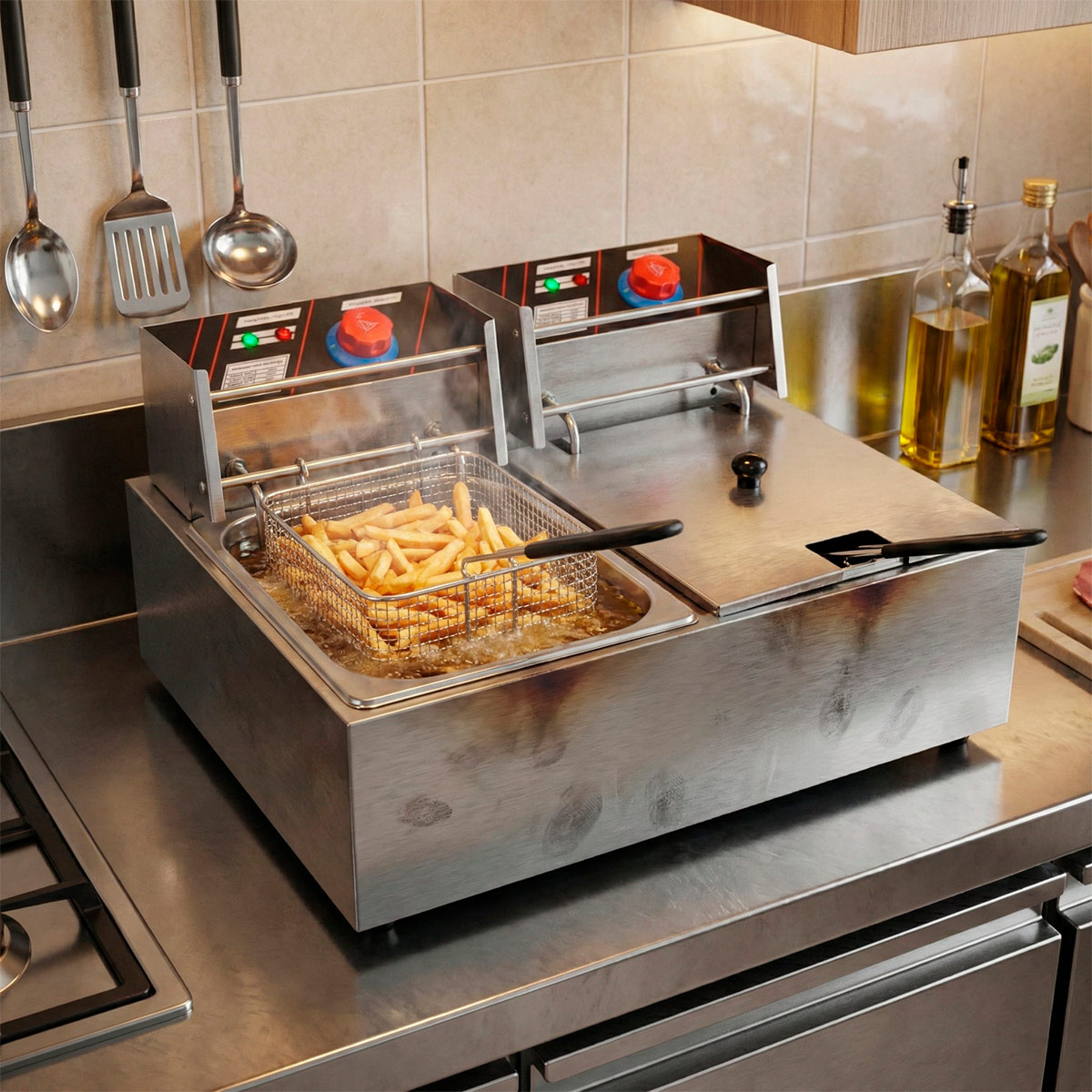 Lykke Fritös 6+6 l, 5 kW