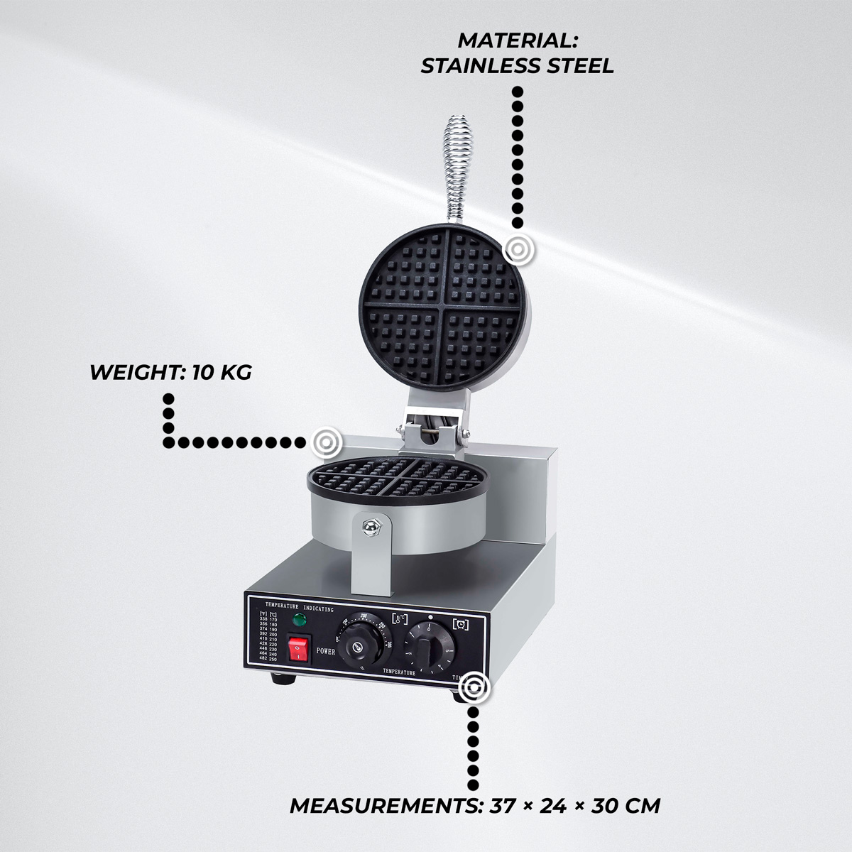 Lykke Waffle Maker Single, 1.2 kW