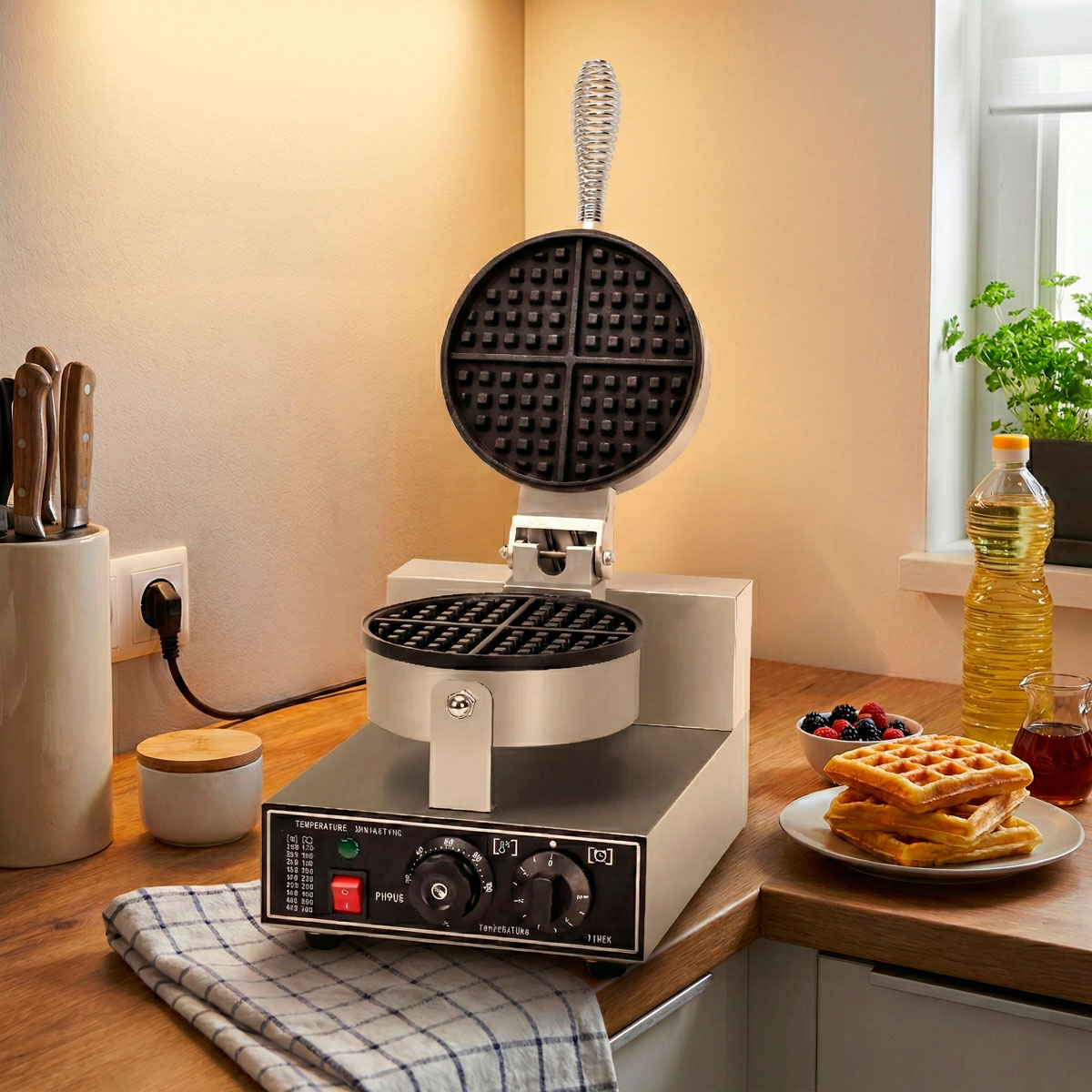 Lykke vafeļu panna Single, 1.2 kW