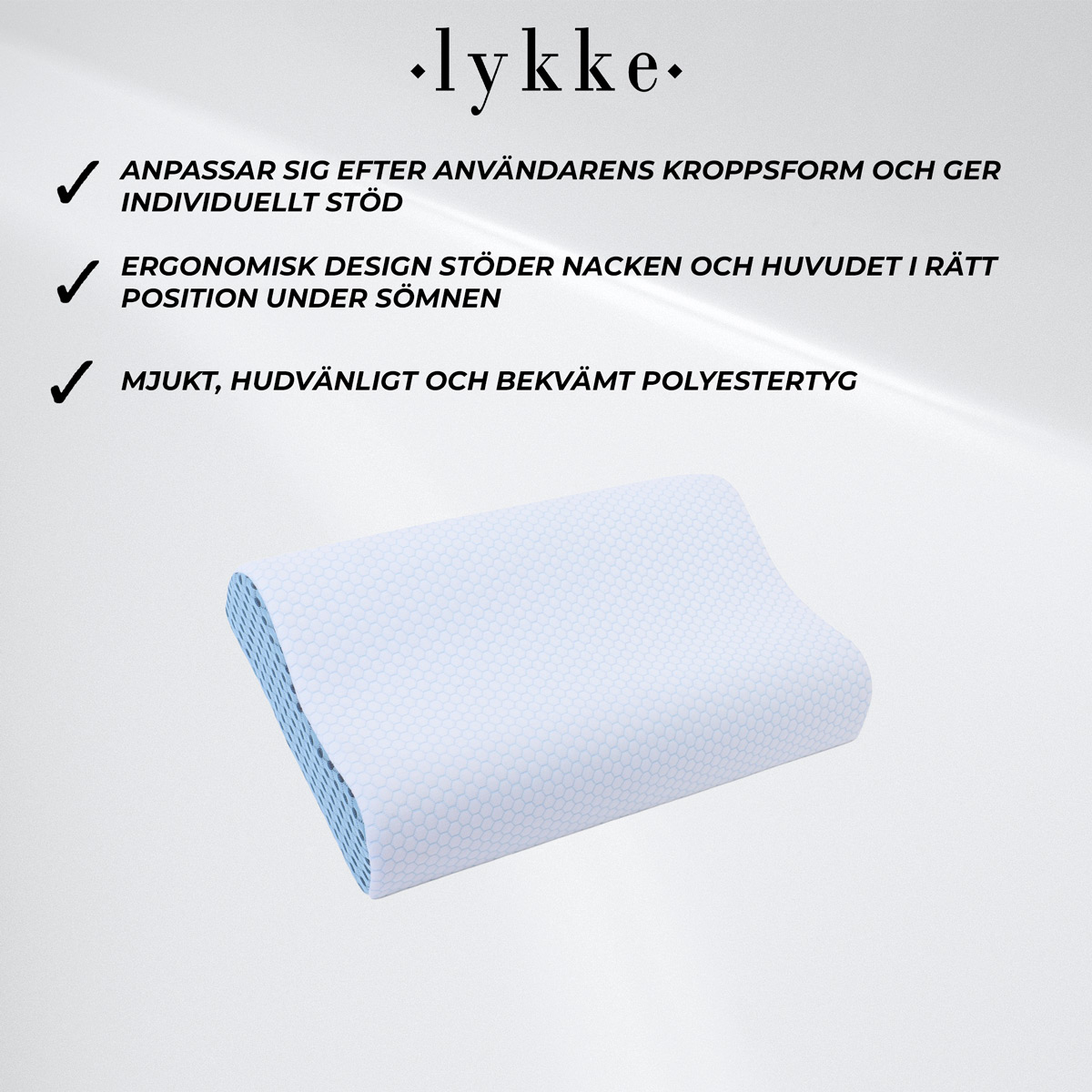 Lykke Ergonomisk Kudde Nordic