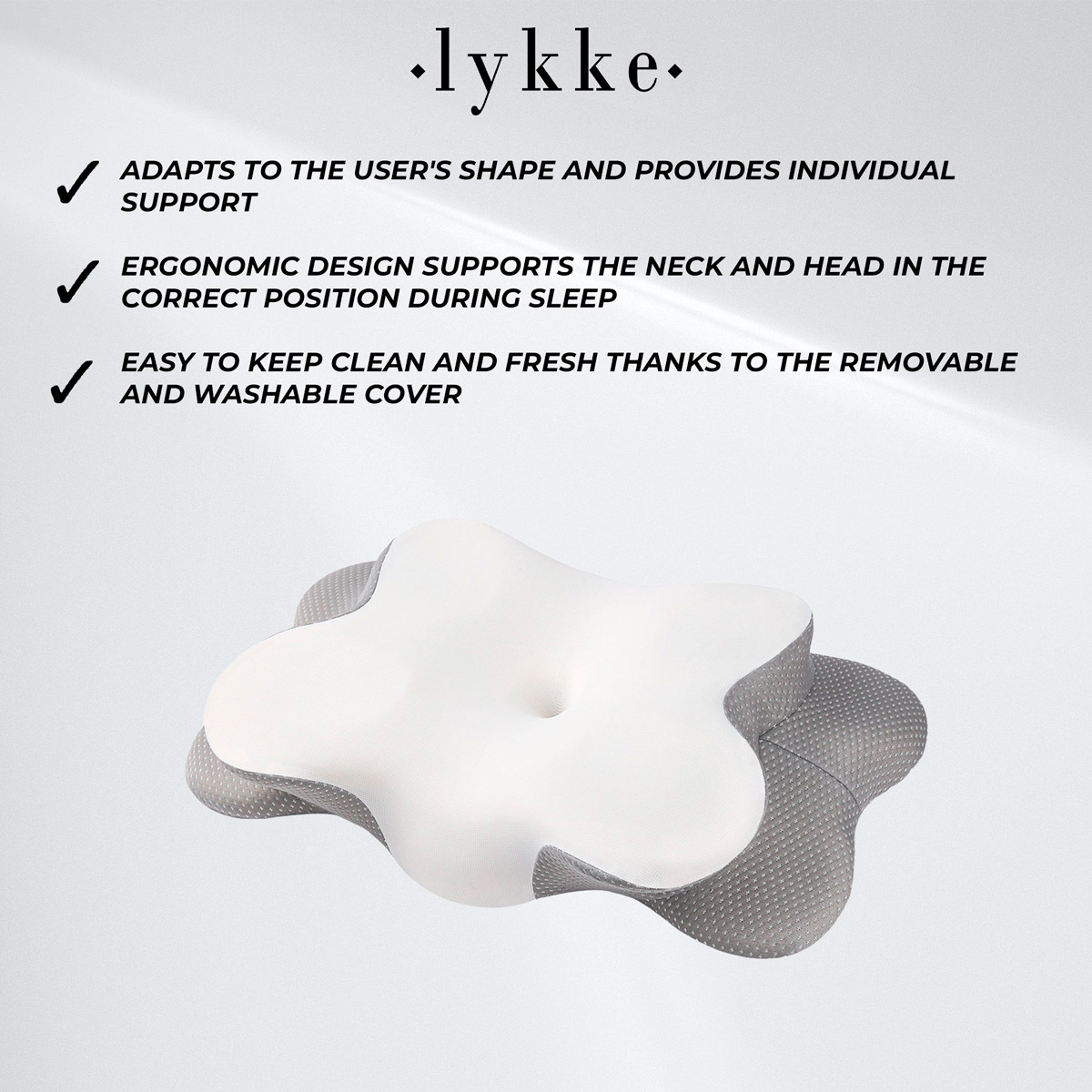 Lykke Ergonomic Pillow Polar