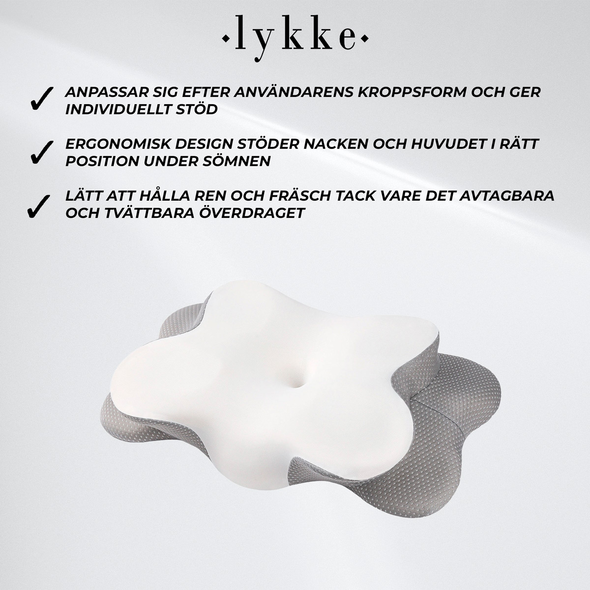 Lykke Ergonomisk Kudde Polar
