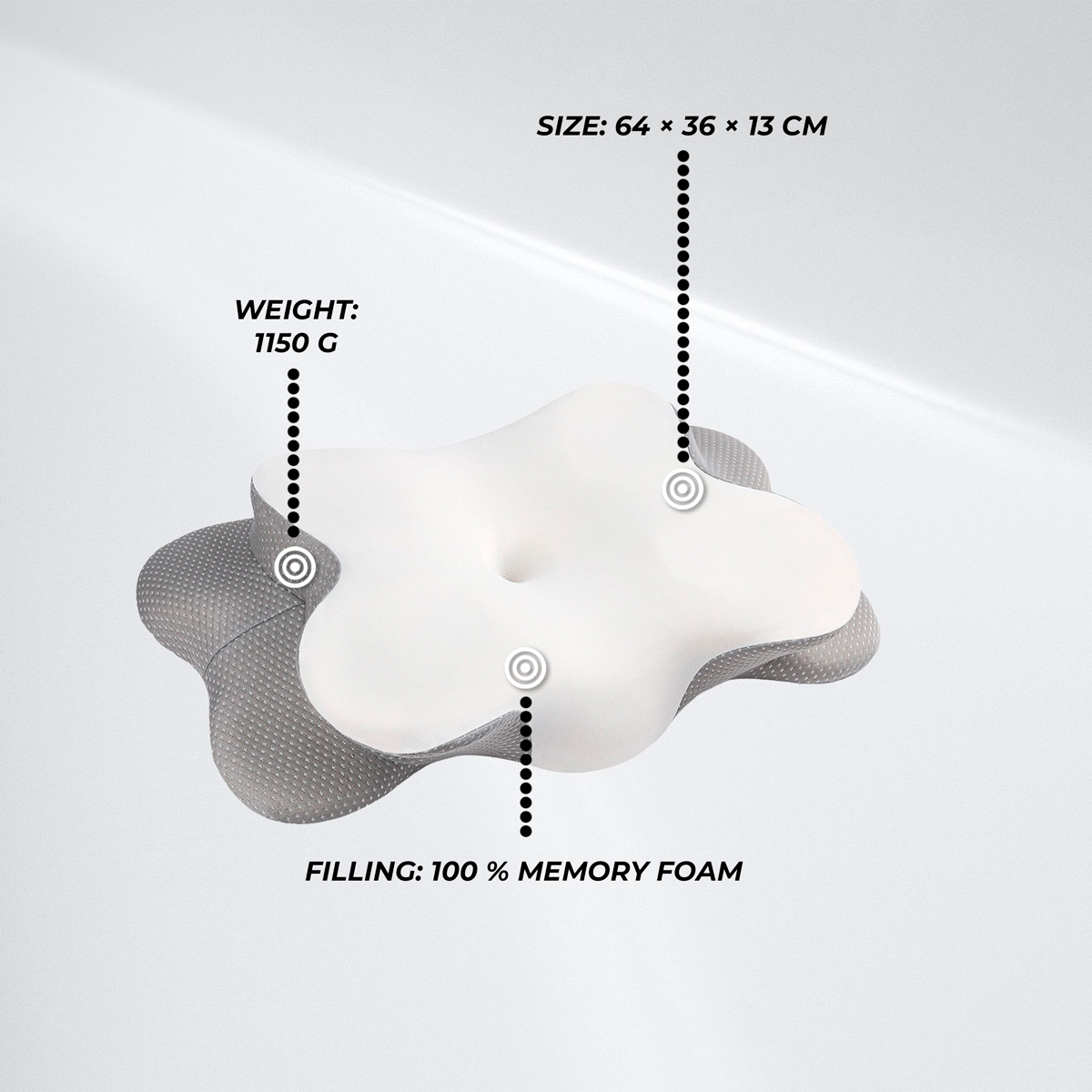 Lykke Ergonomic Pillow Polar