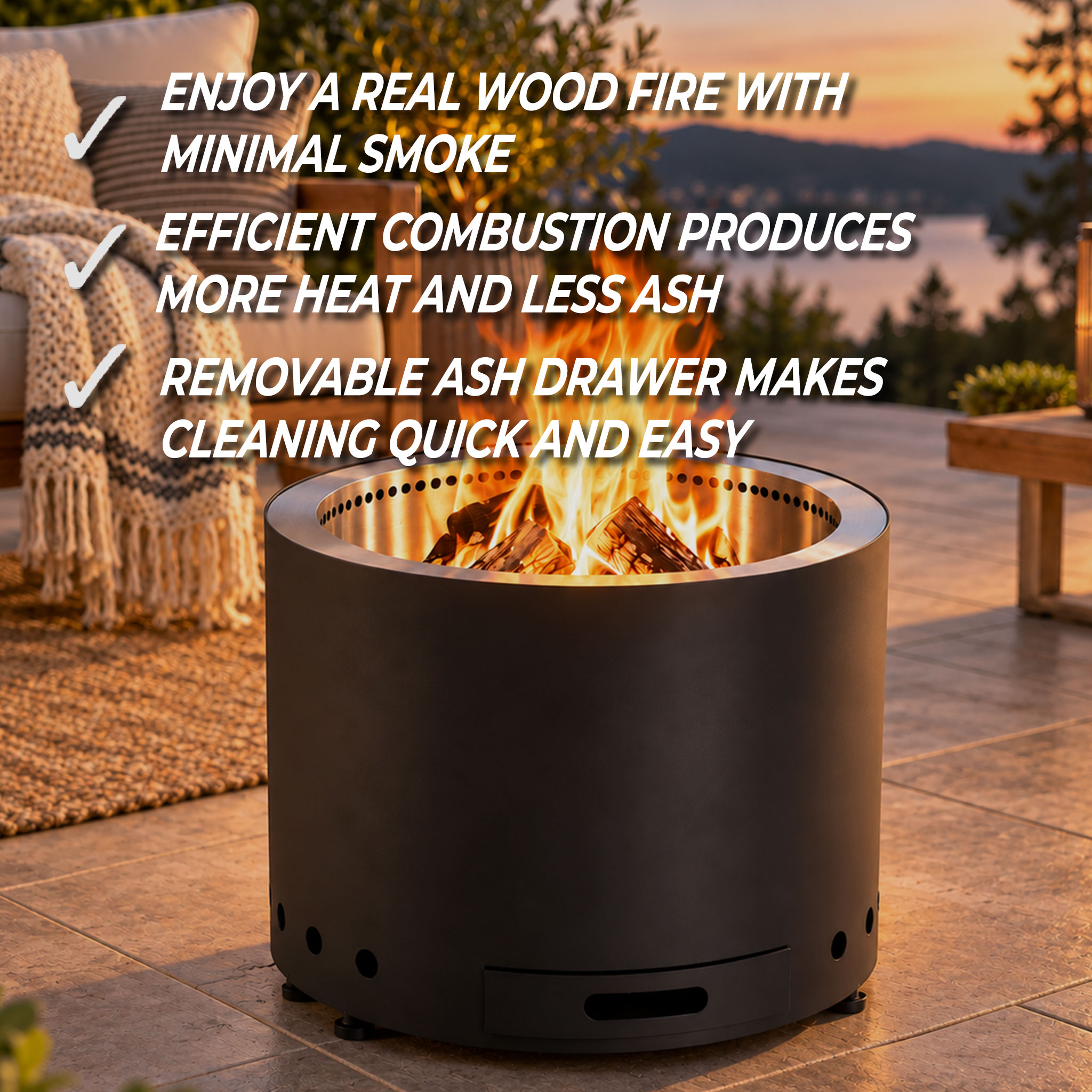 Limousin Smokeless Firepit