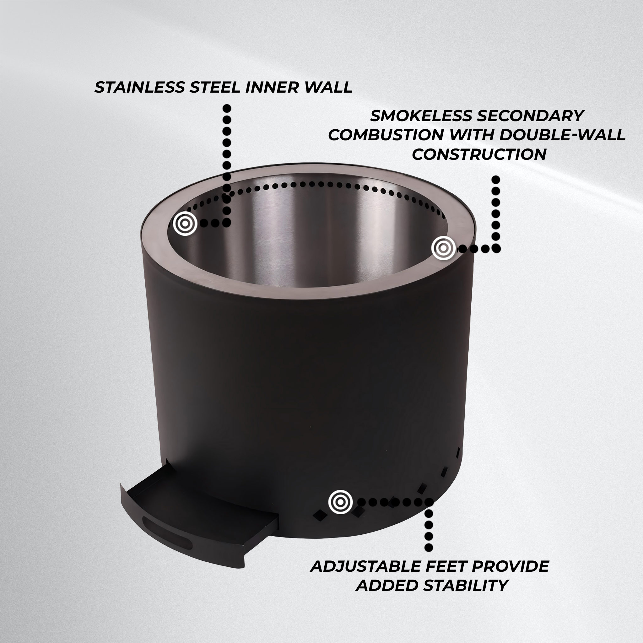 Limousin Smokeless Firepit