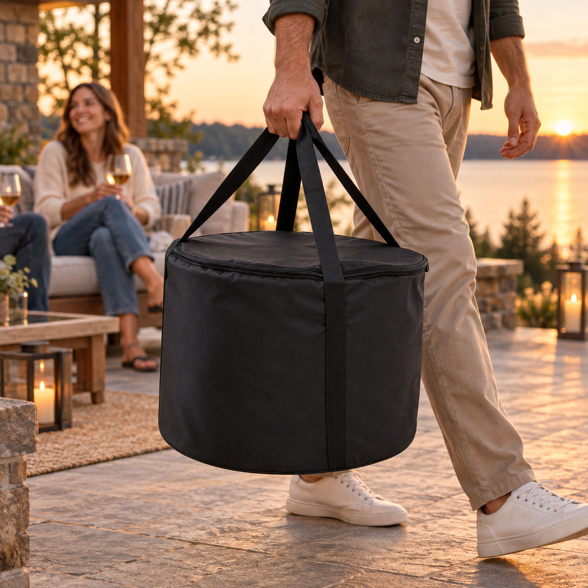 Limousin Smokeless Outdoor Firepit Rain Cover