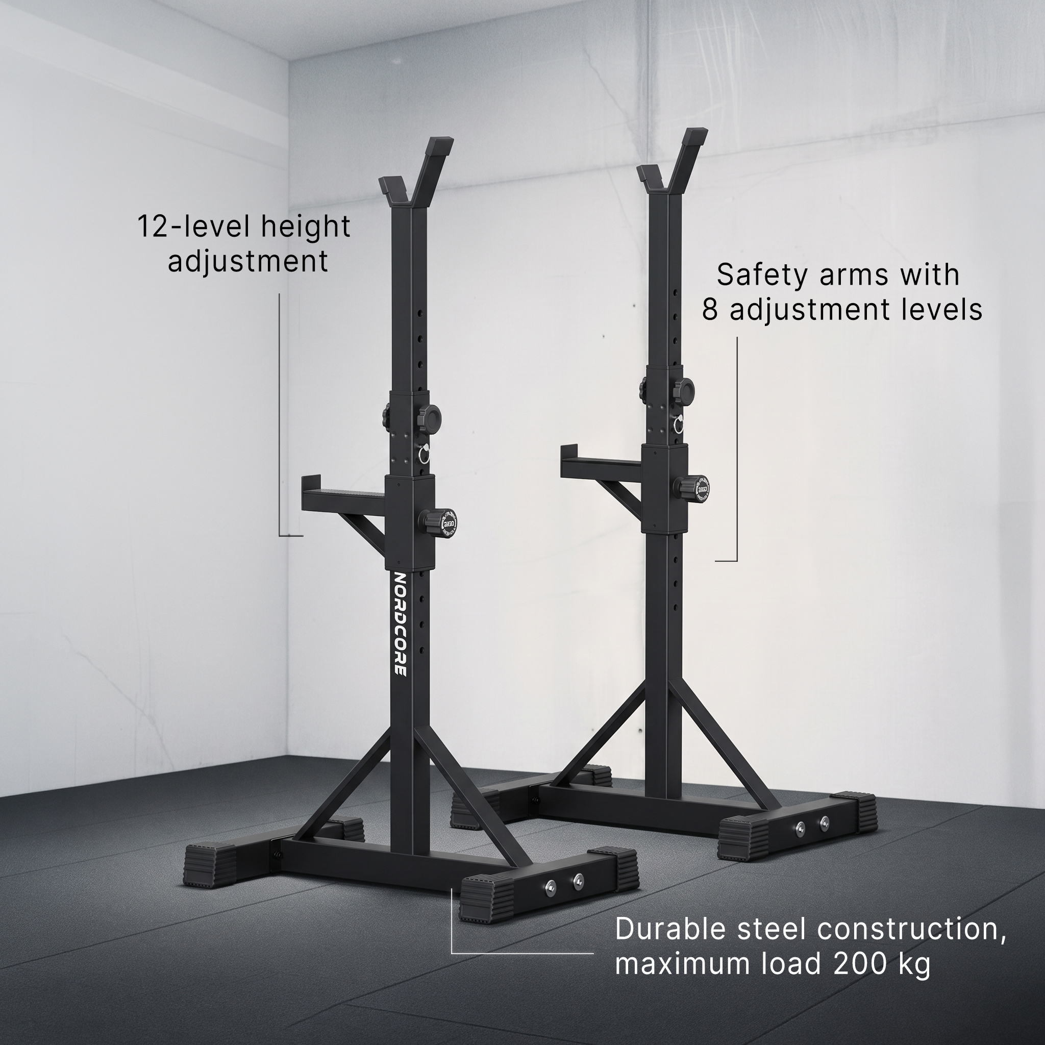 Nordcore Squat Rack 54x40x169cm
