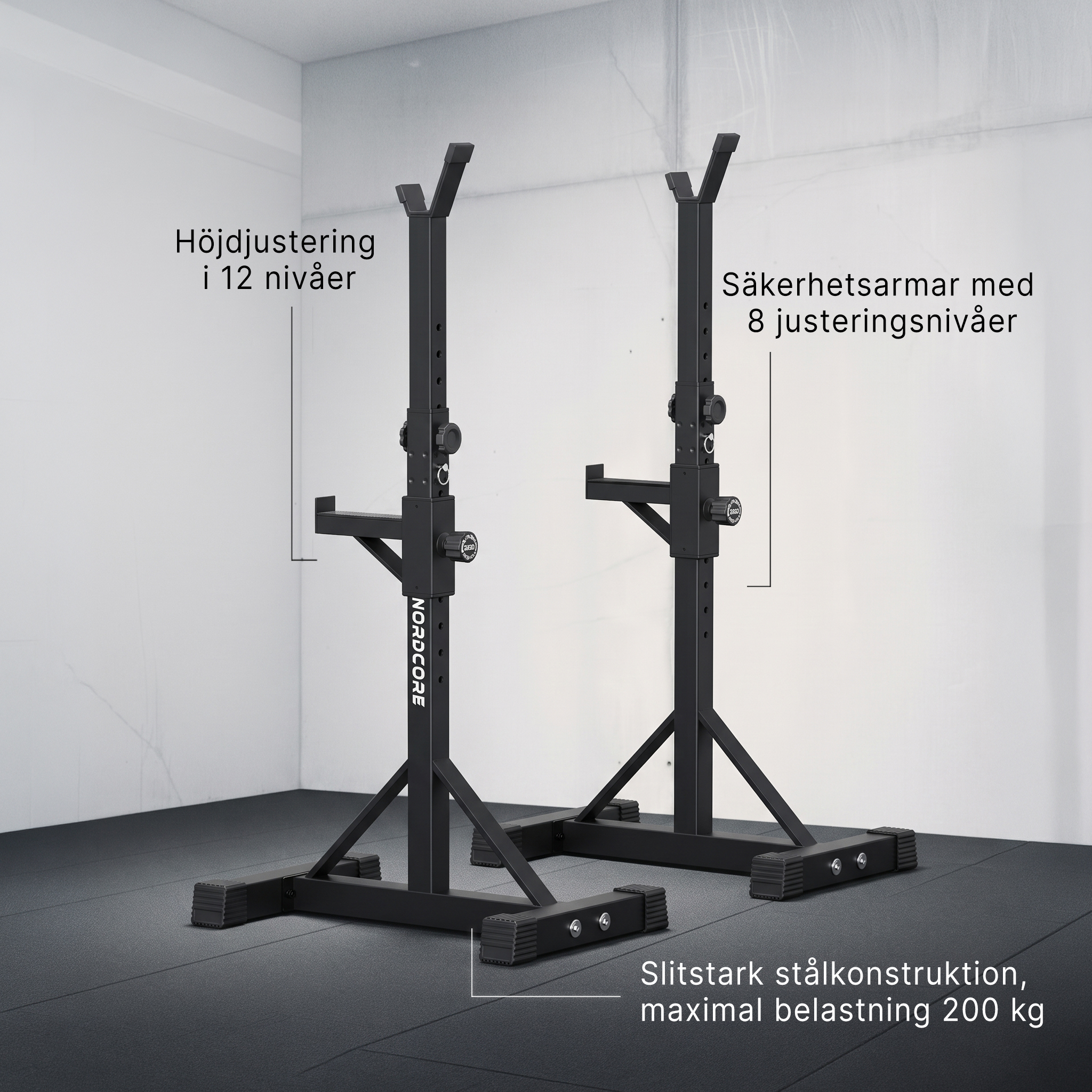 Nordcore Skivstångsställning 54x40x169cm