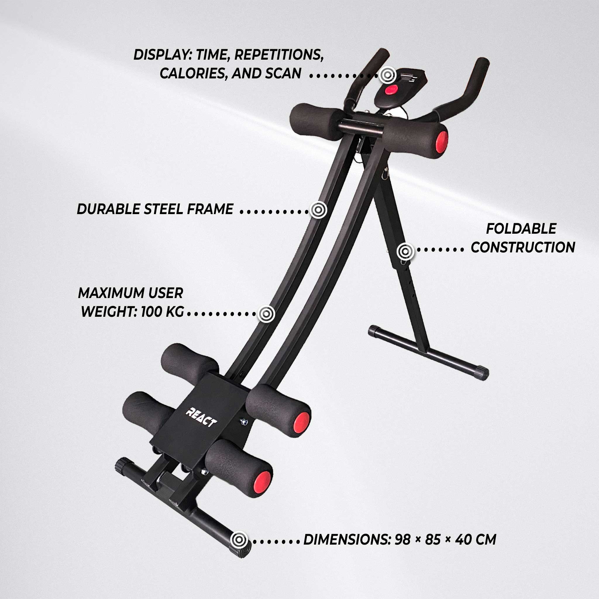 React Ab Machine 100, Foldable
