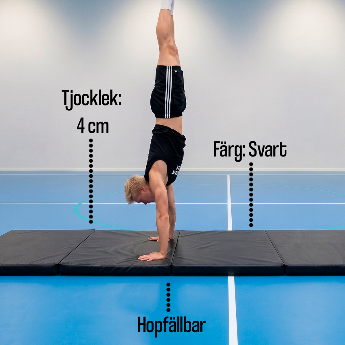 AirTrack Nordic Gymnastikmatta 245x120x4cm