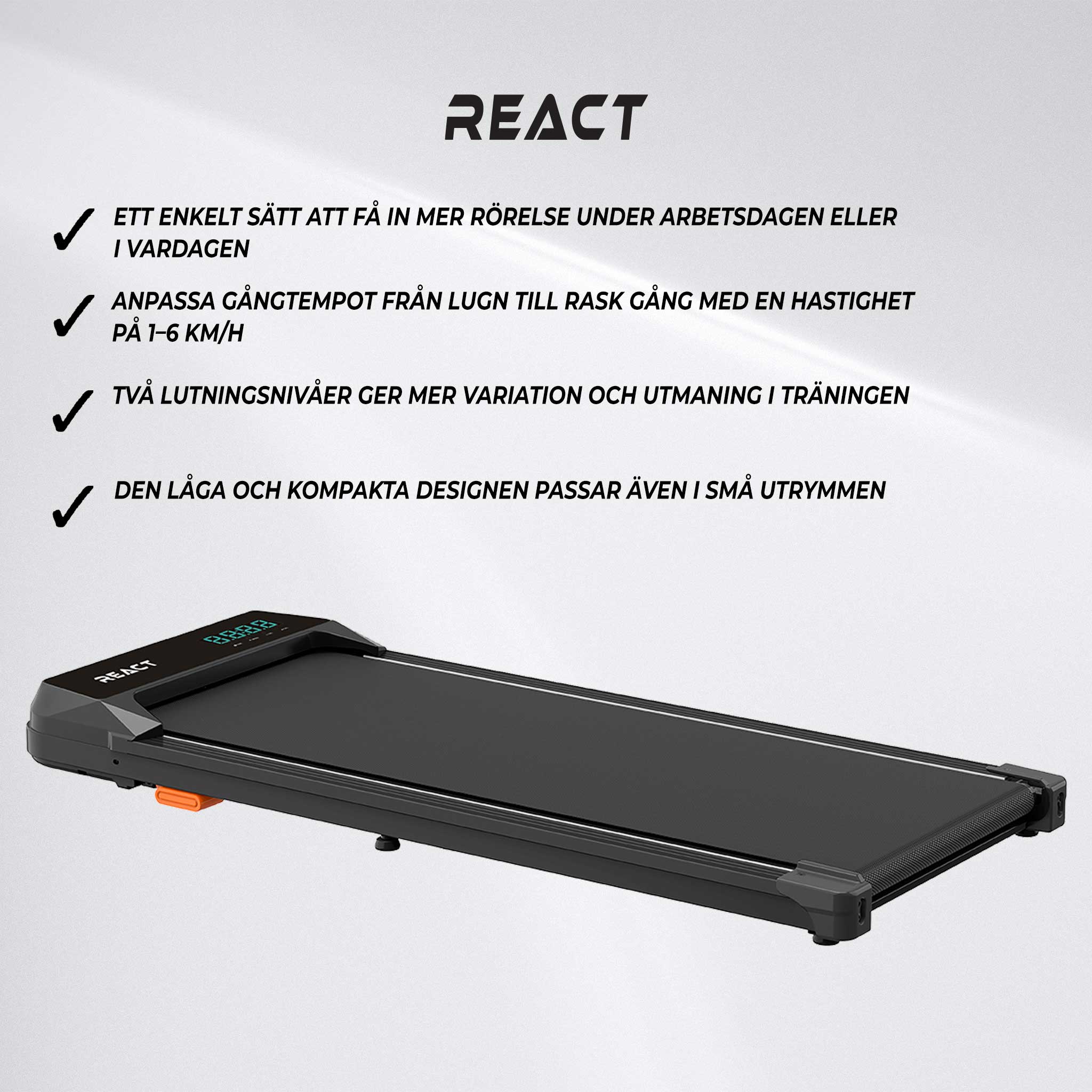 React Under Desk Gåband 500