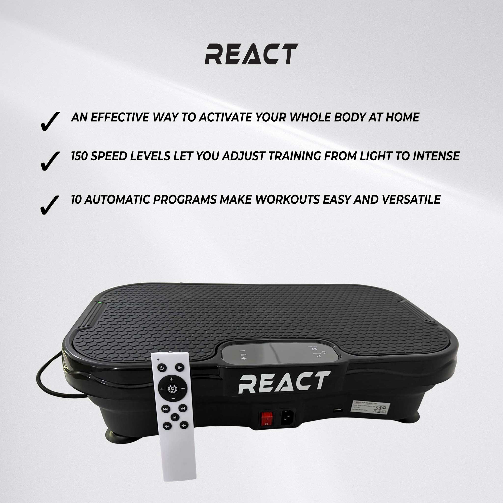 React Vibration Plate 700