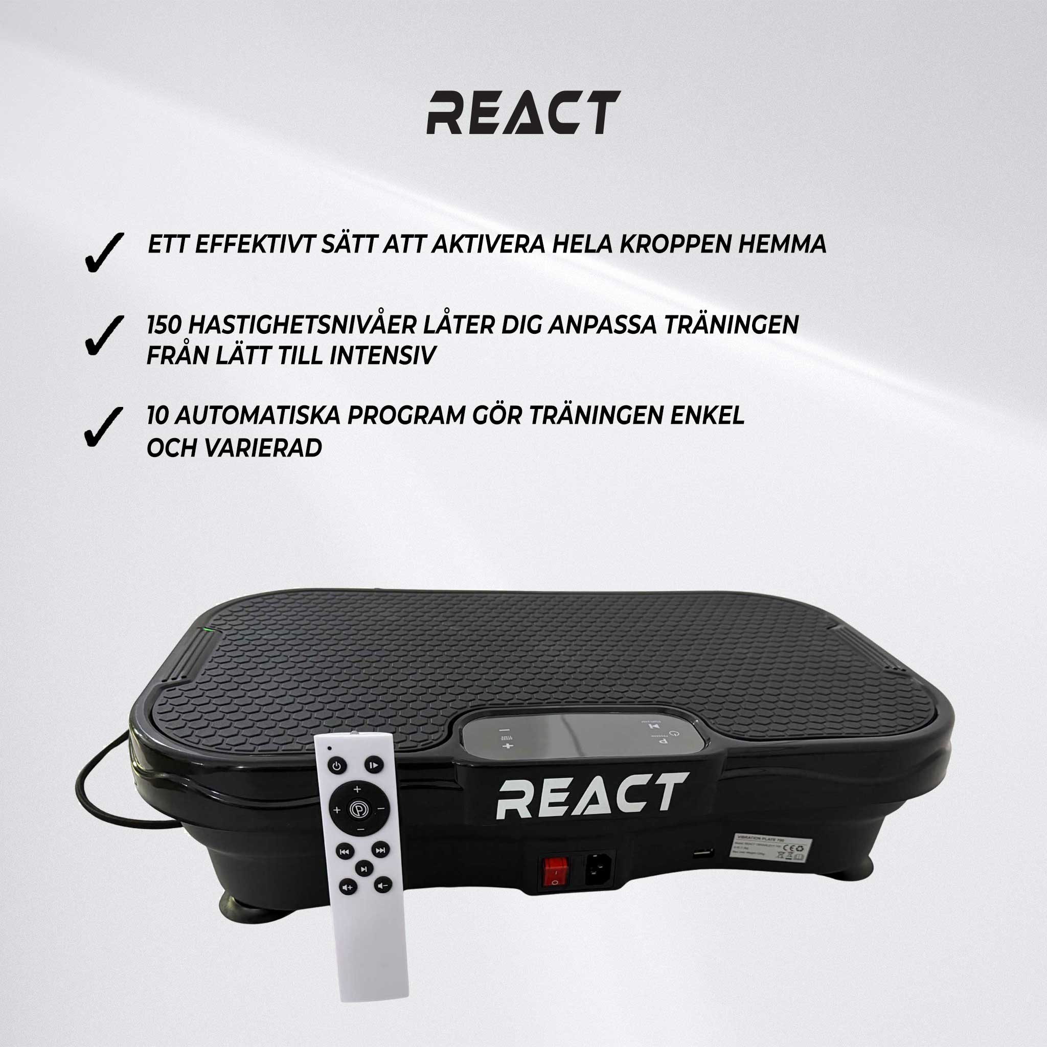 React Vibrationsplatta 700