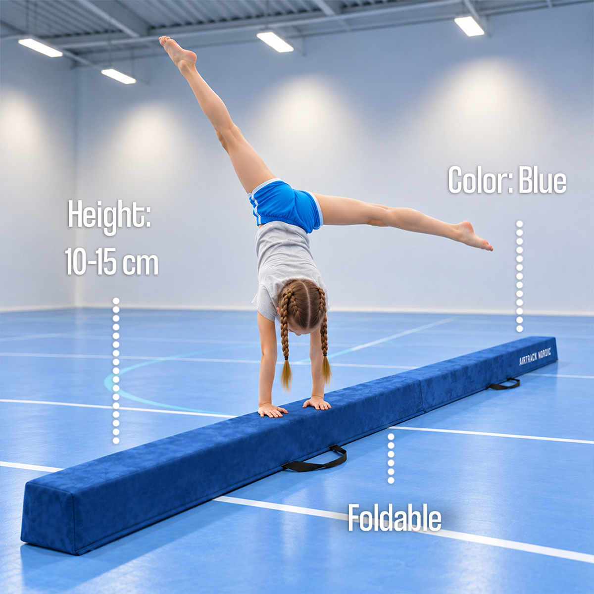 AirTrack Nordic Balance Beam 240X8X15CM