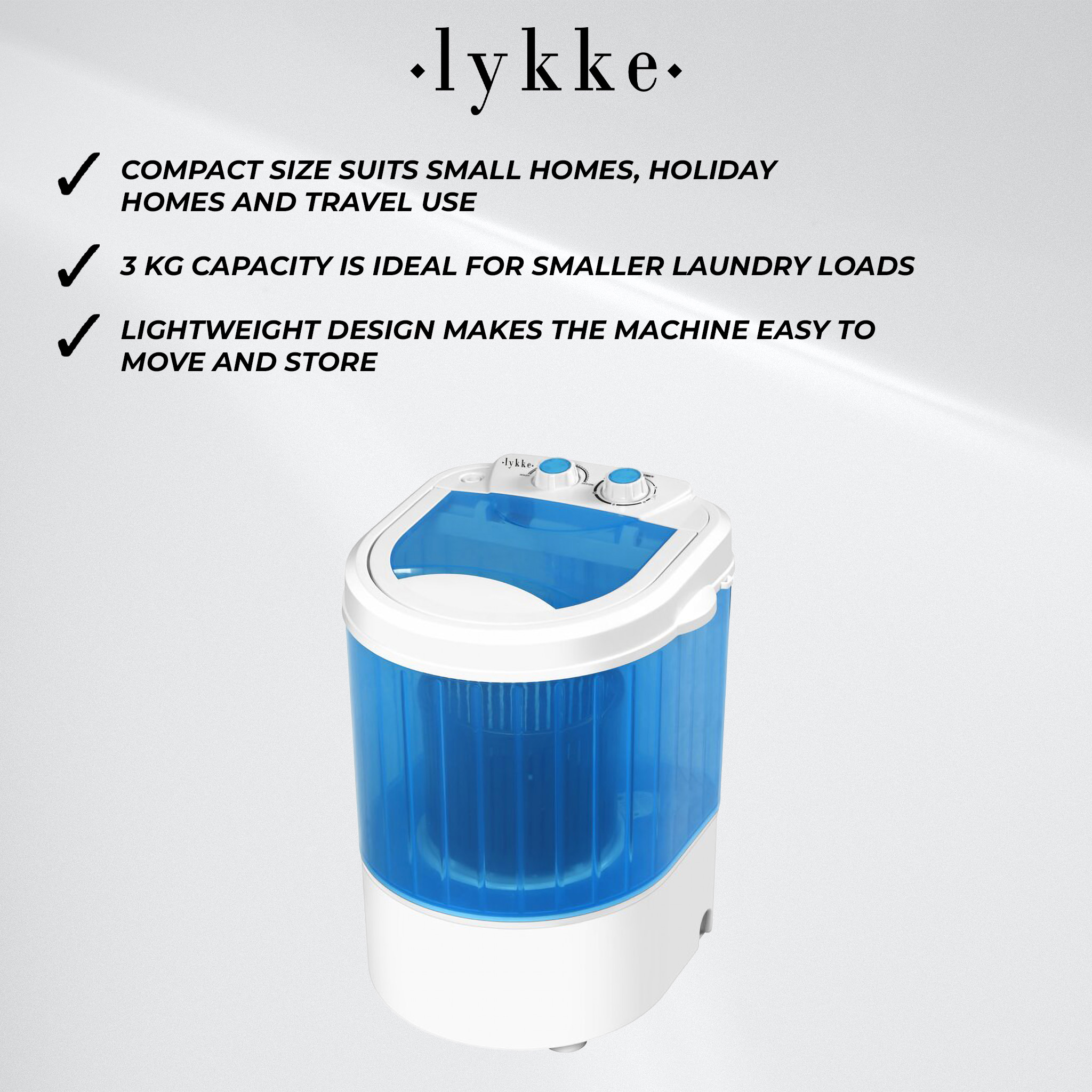Lykke Portable Washing Machine Pro 1500