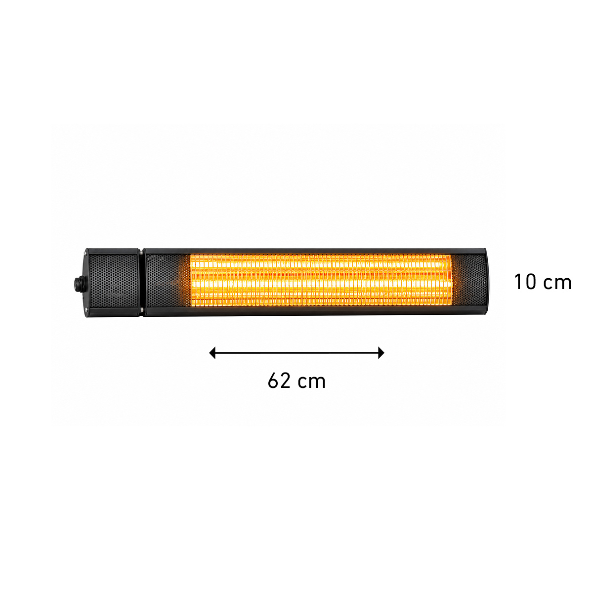 Fornorth Patio Heater Wall 2000w, remote