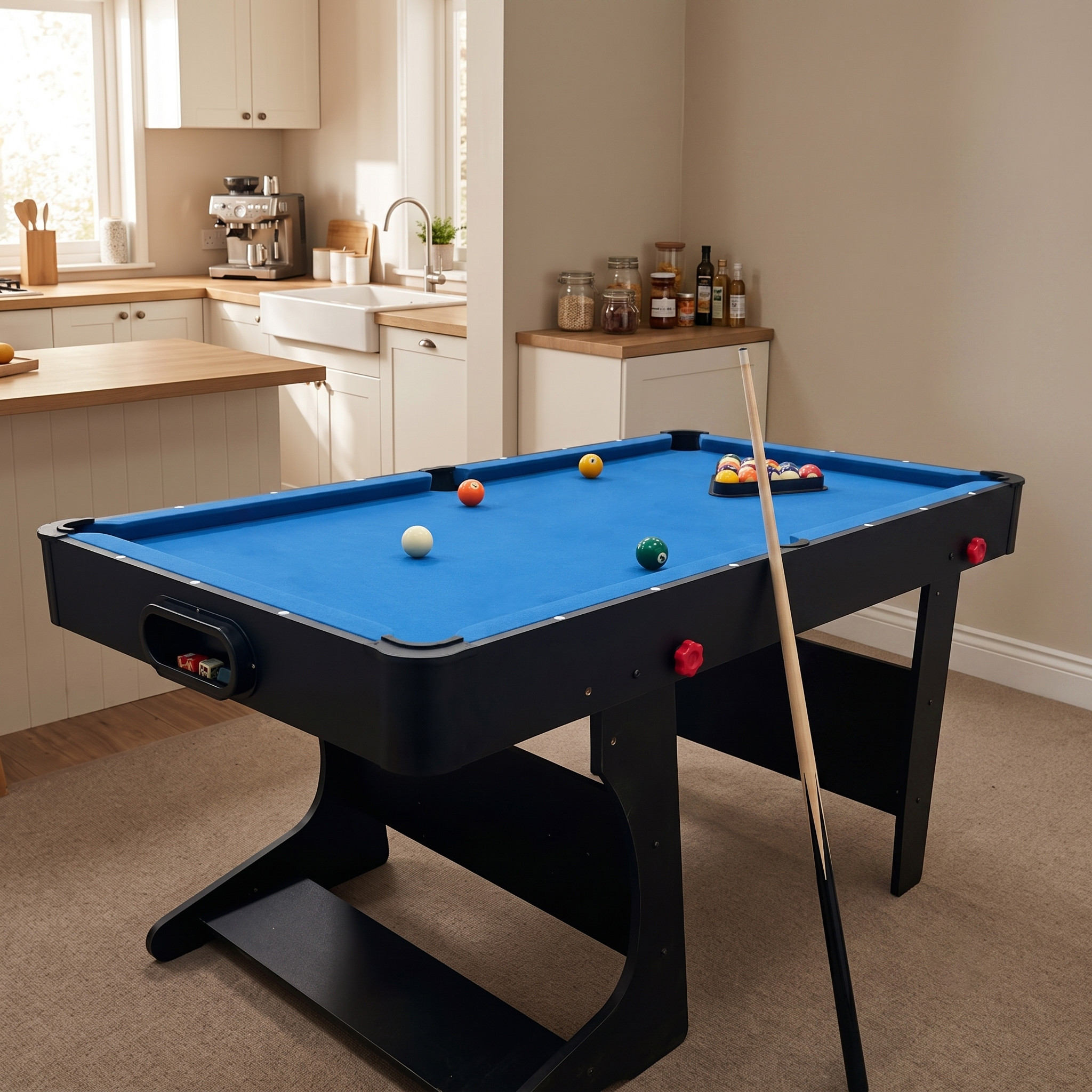 Blackwood 3-IN-1 biljarda galds 5` salokāms