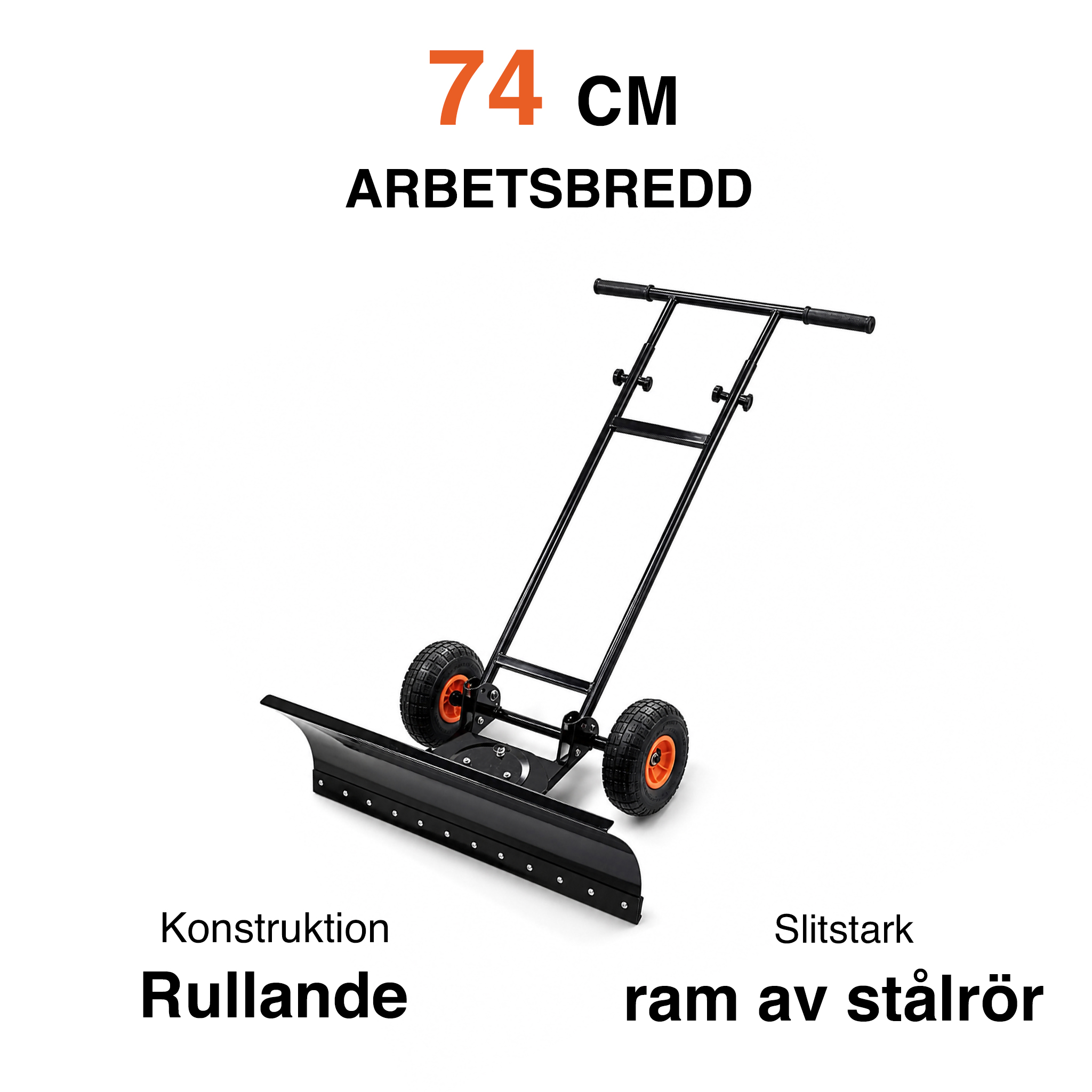 Fornorth Snösläde med hjul