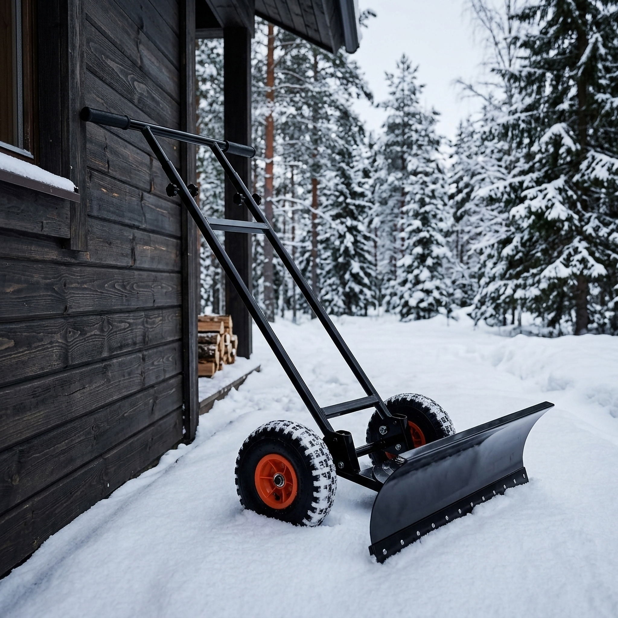 Fornorth Sleigh Shovel with Wheels