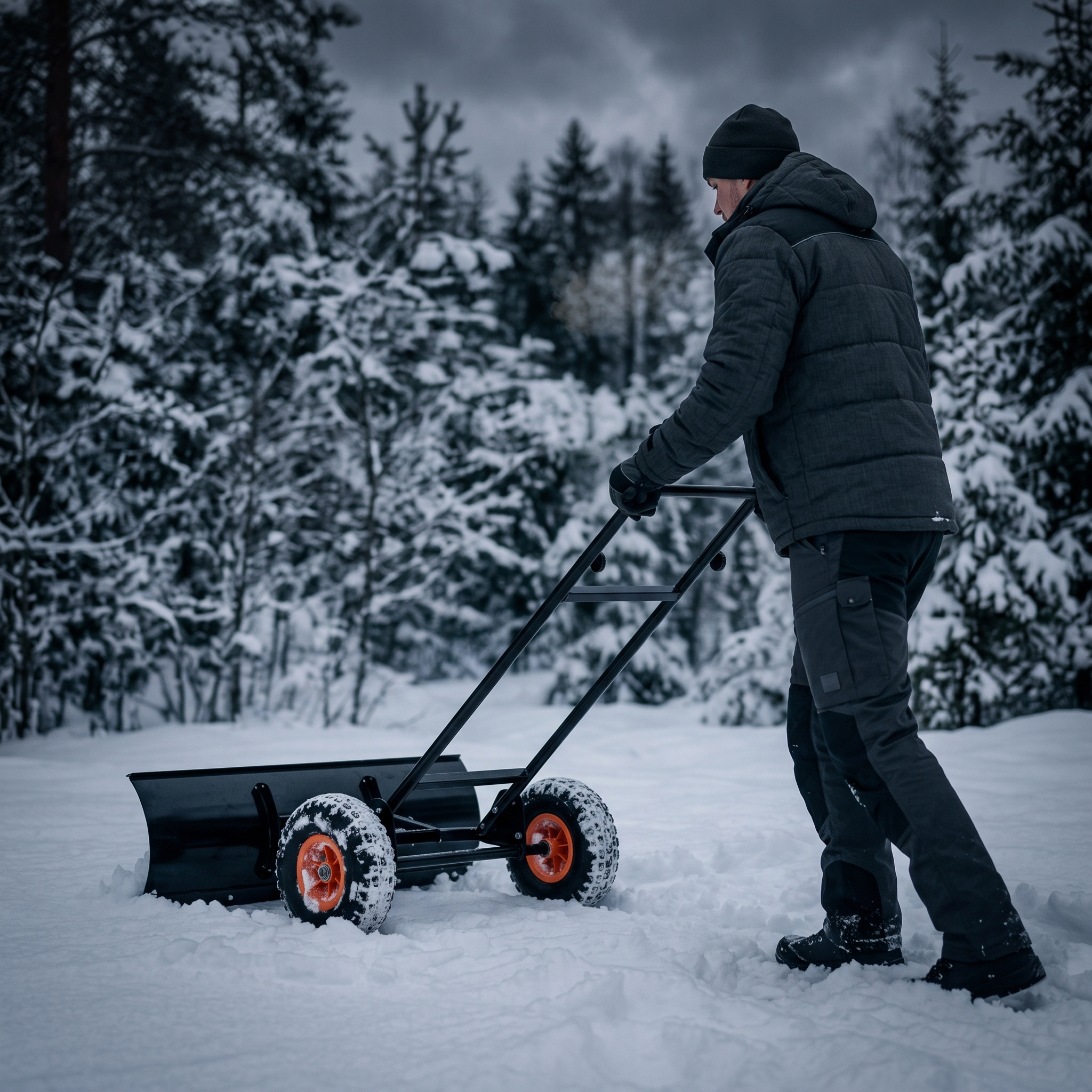 Fornorth Sleigh Shovel with Wheels