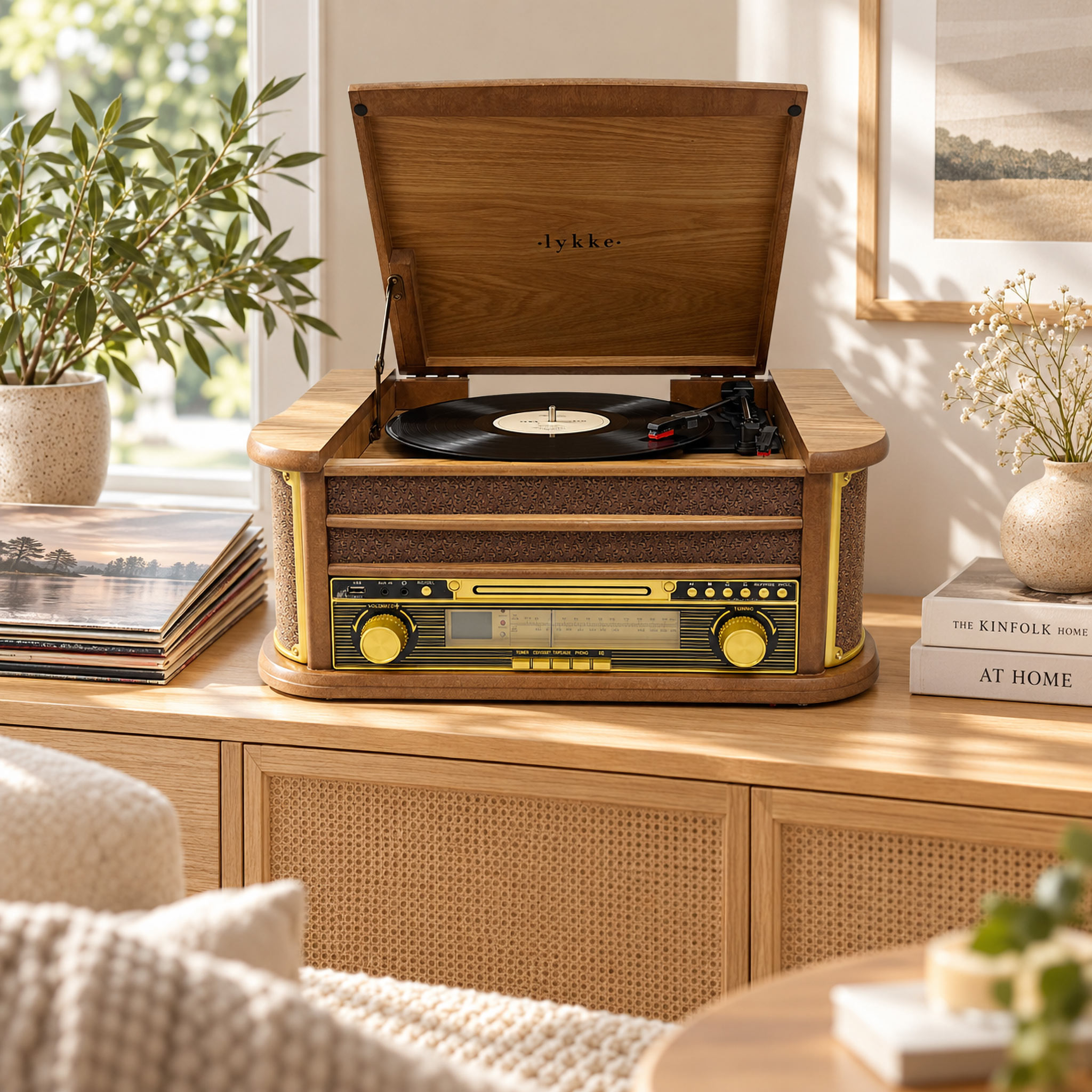 Lykke plašu atskaņotājs Retro AM/FM Bluetooth