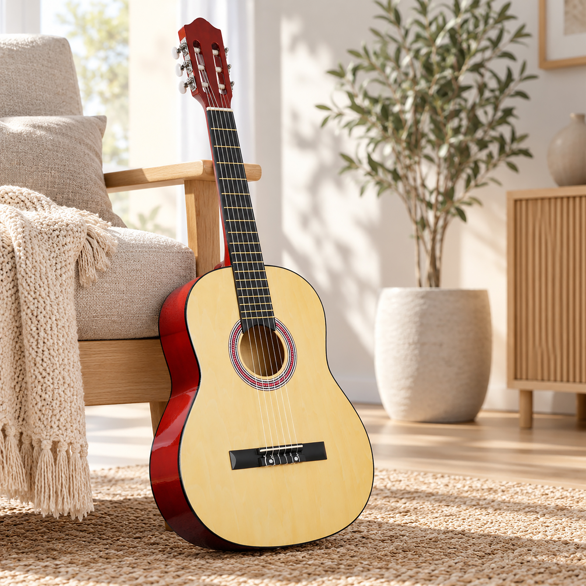 Lykke Acoustic Guitar Classic, size 1/2, 34"