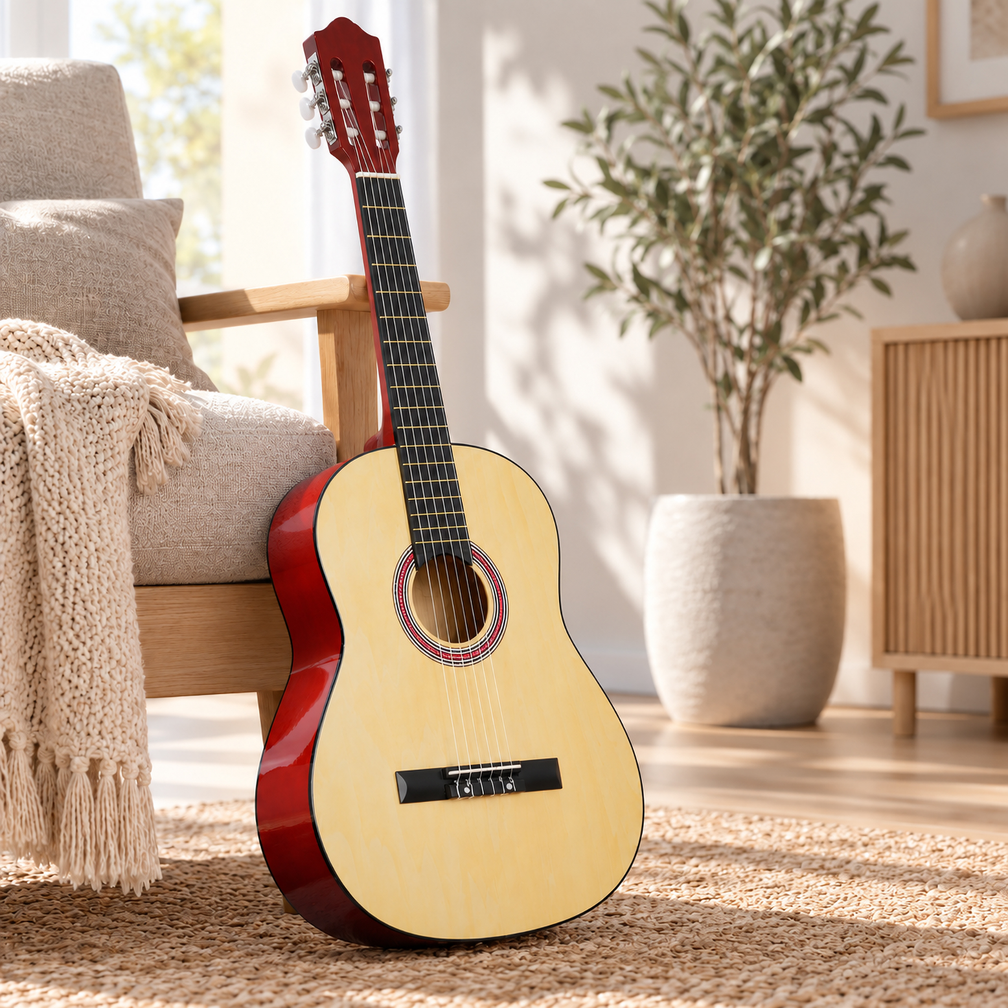 Lykke Akustisk Gitarr Classic, storlek 3/4, 36"
