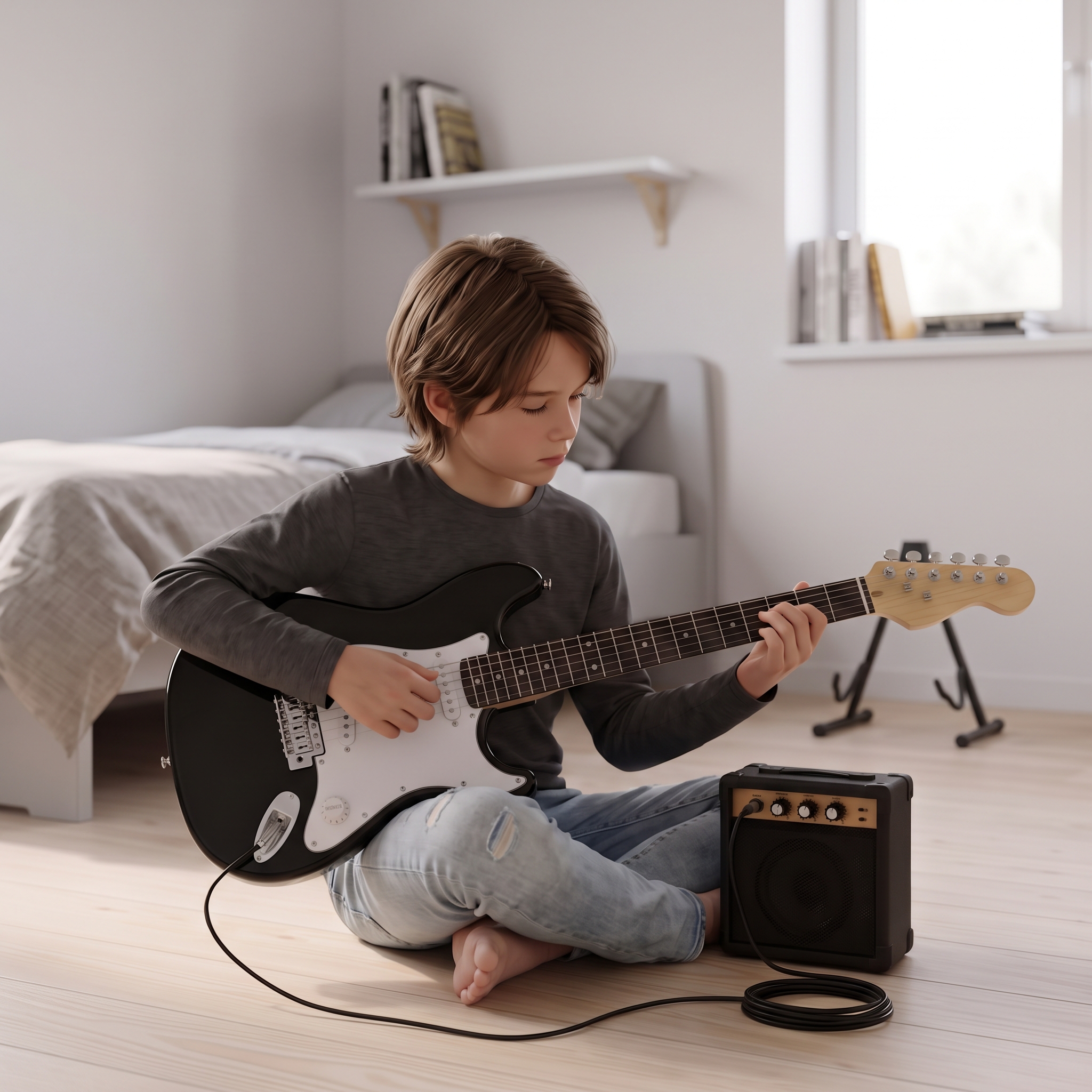 Lykke Electric Guitar Set Melody, size 3/4, 36", 5 W amplifier