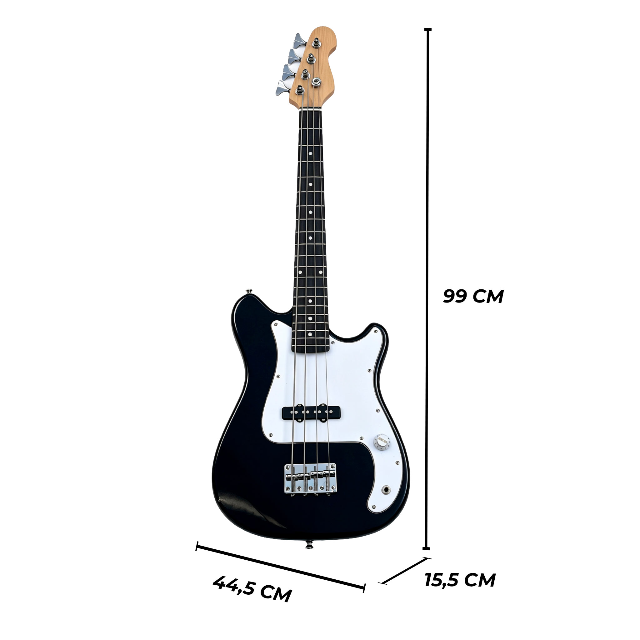 Lykke Electric Bass Guitar Set Harmony, size 3/4, 36", 5 W amplifier