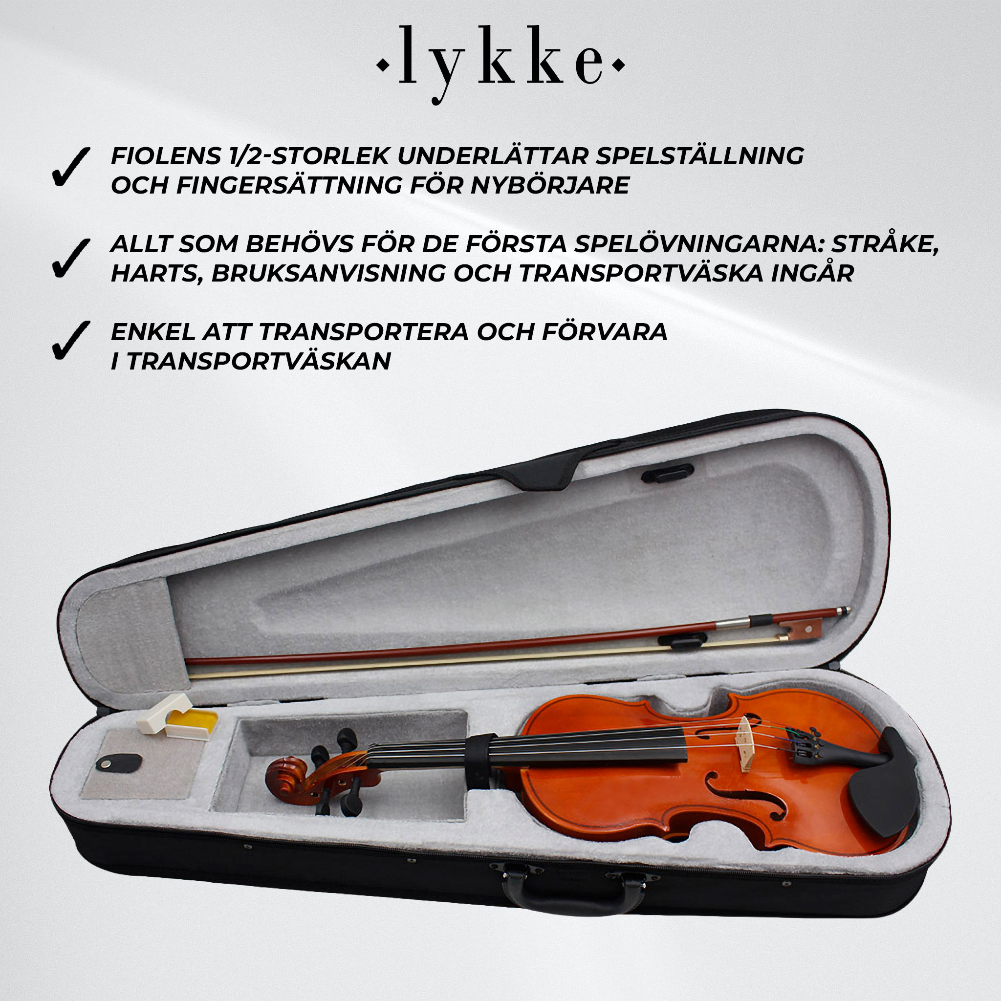 Lykke Fiol Classic, storlek 1/2, 13"