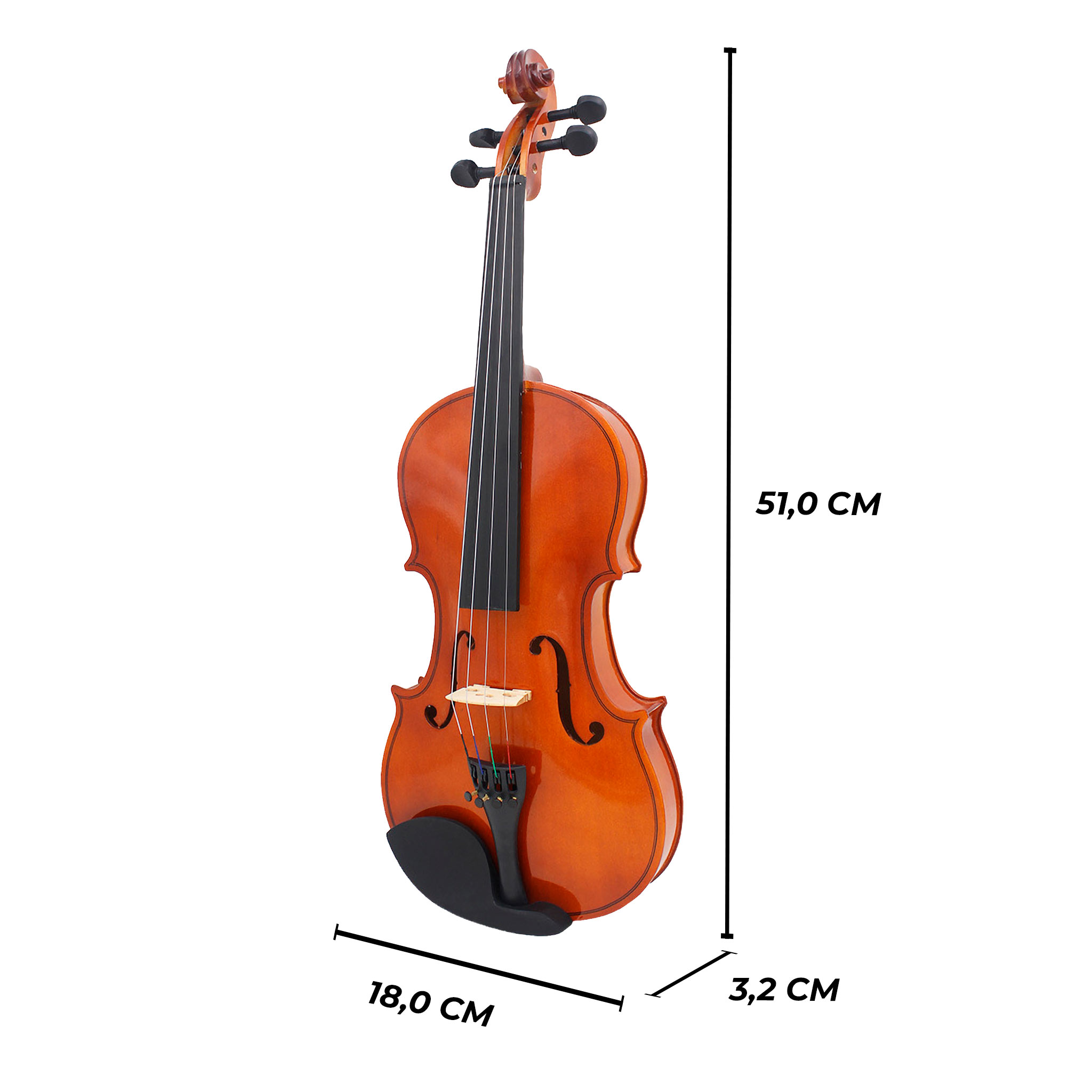 Lykke Violin Classic, size 1/2, 13"