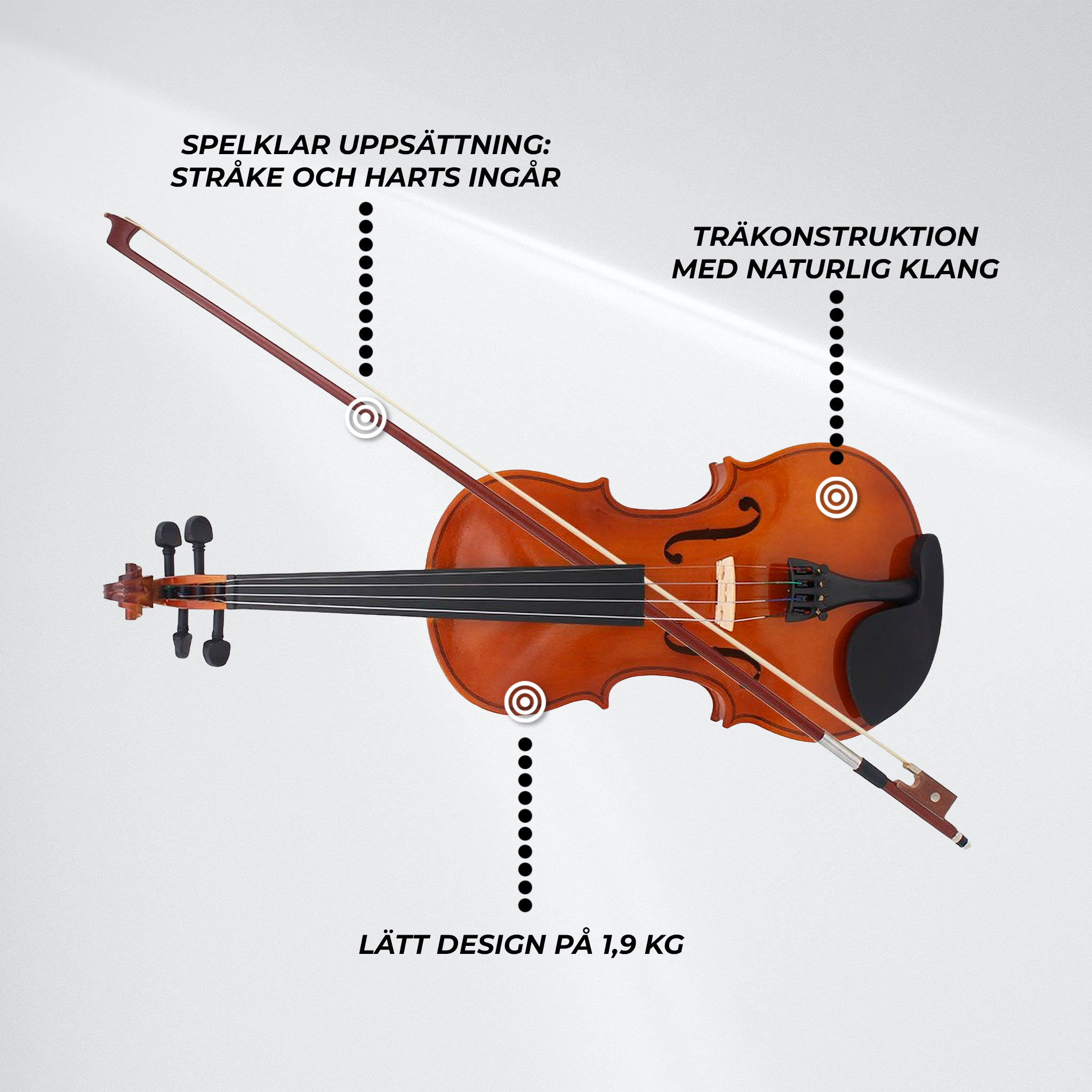 Lykke Fiol Classic, storlek 3/4, 14"