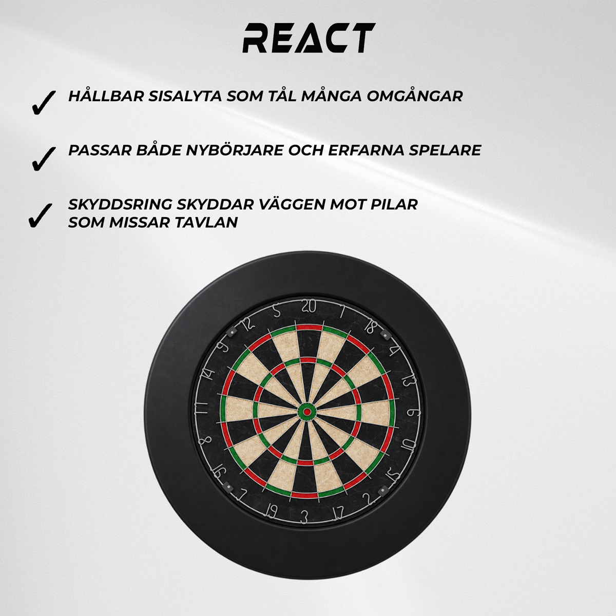 React Darttavla + Skyddsring