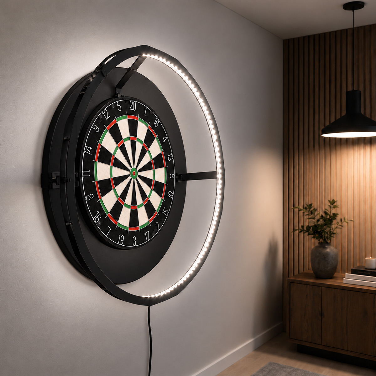 React Dartboard + Surround + Light