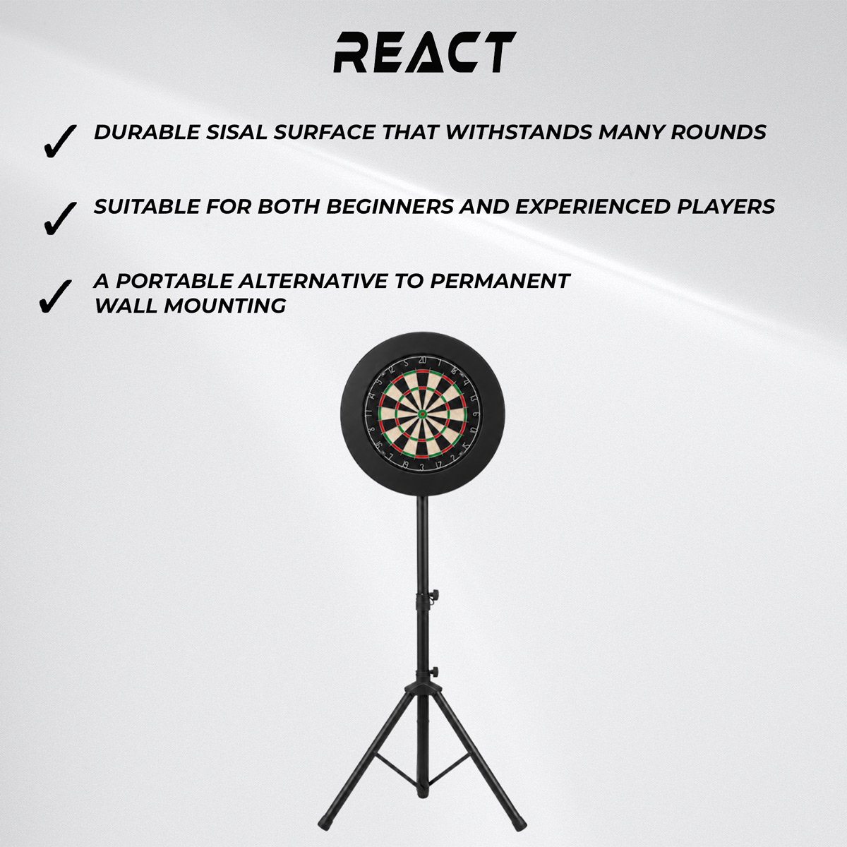 React Dartboard + Surround + Stand