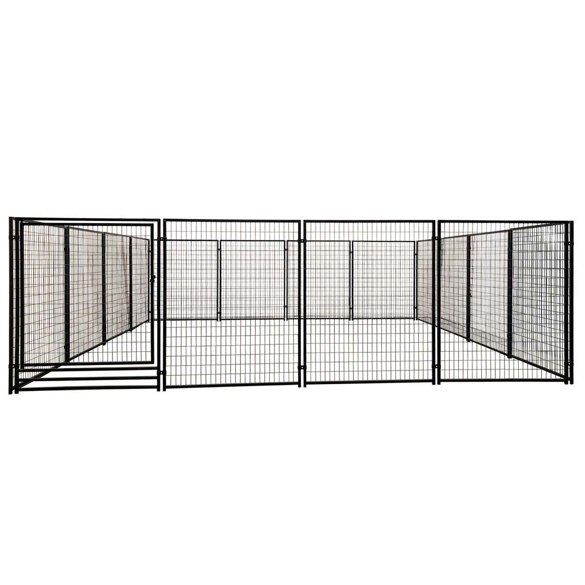 Trekker Hundezwinger 6x6x1.83m, Schwarz