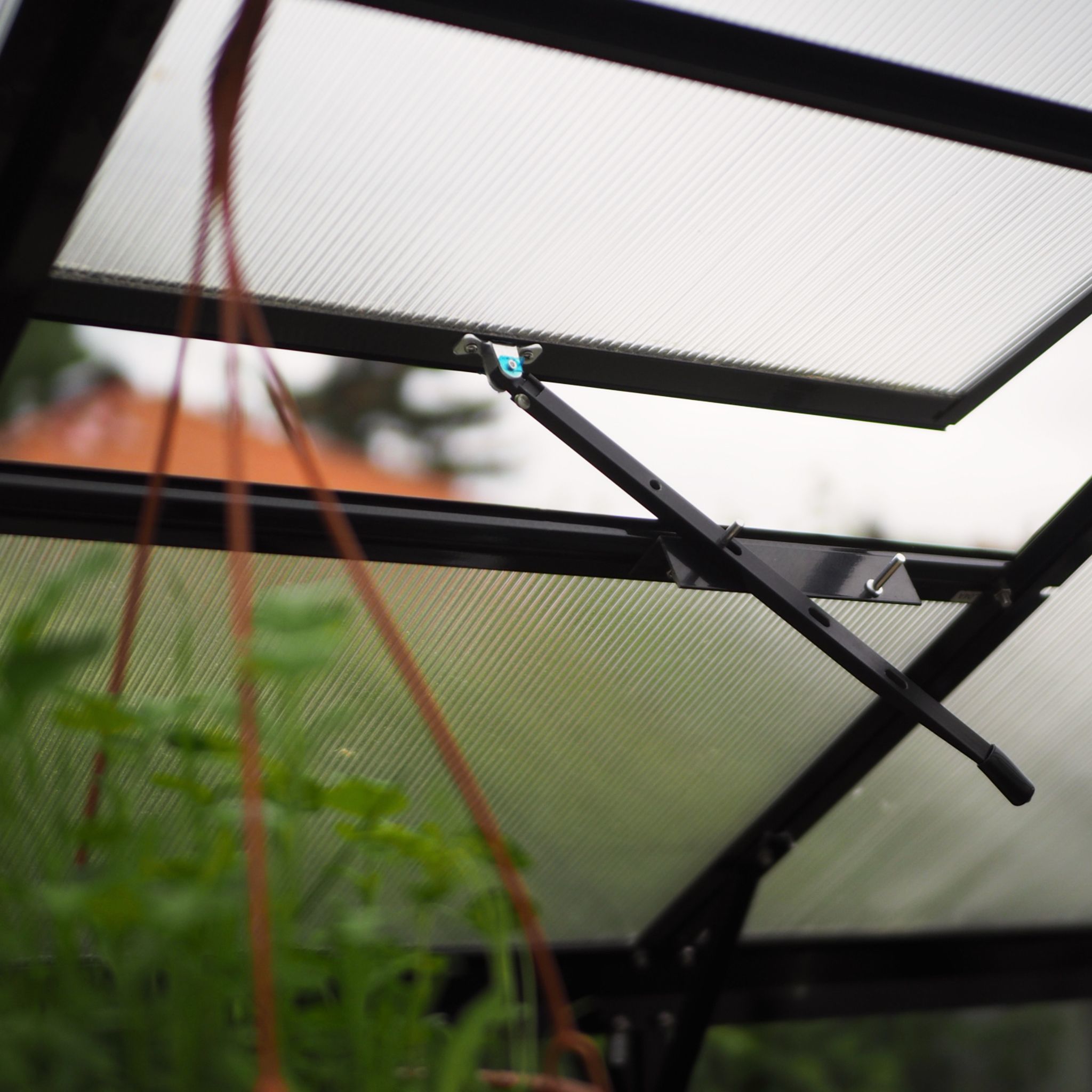 Metalcraft Greenhouse, 6,4m², 4mm safety glass, black