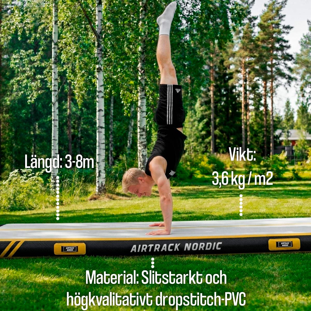 AirTrack Nordic Carbon luftvoltbana