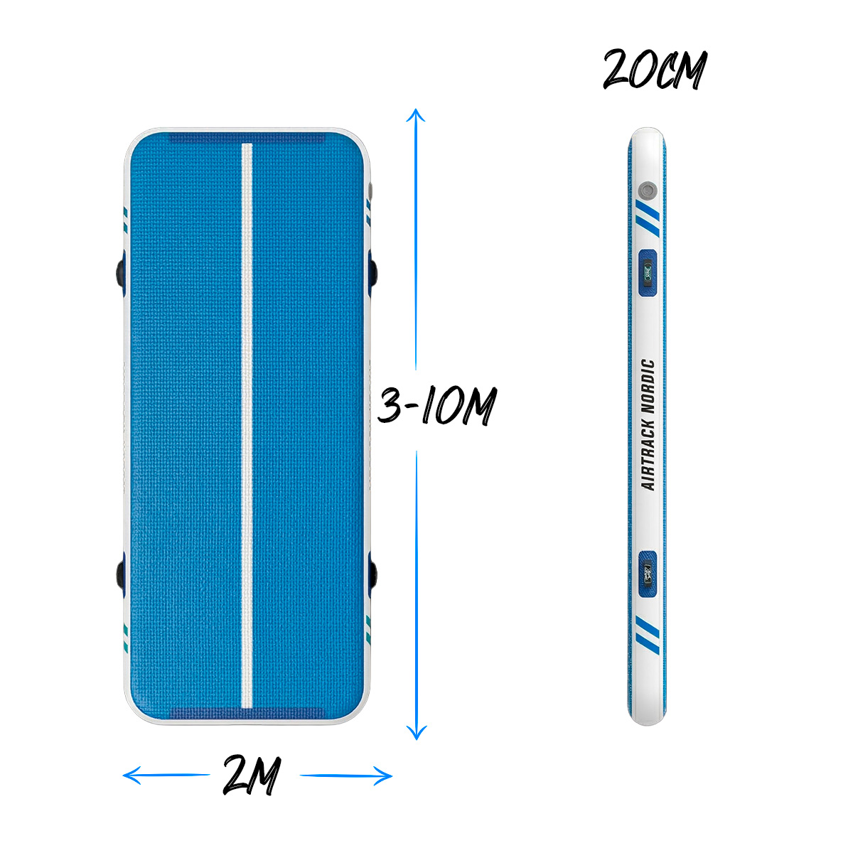 AirTrack Nordic Deluxe Wide, 3-16m