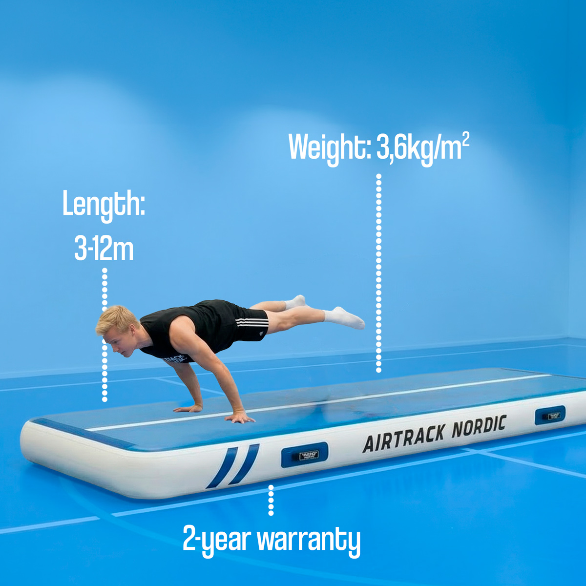 AirTrack Nordic Gym Wide, 3-12m