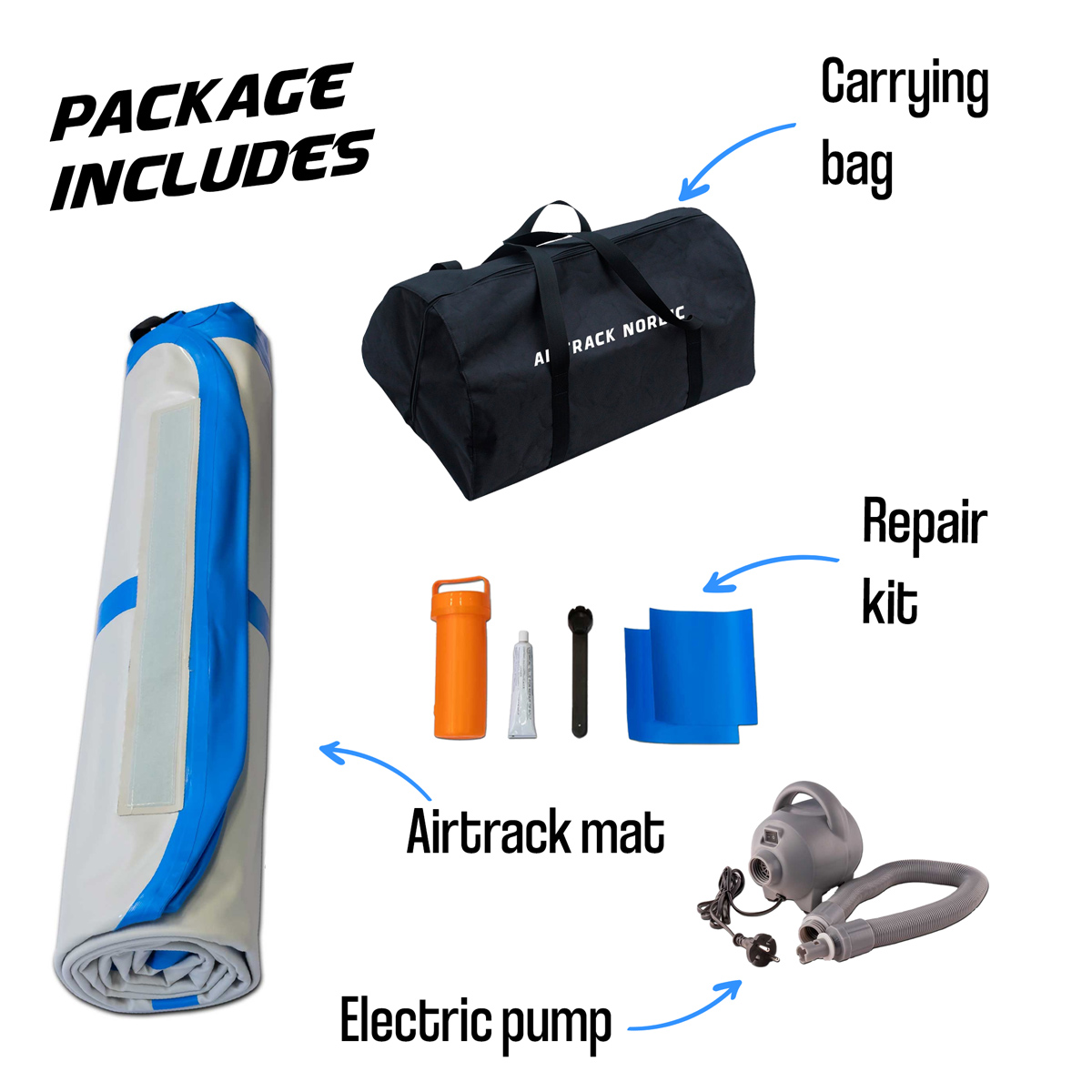 AirTrack Nordic Carbon, 3-8m