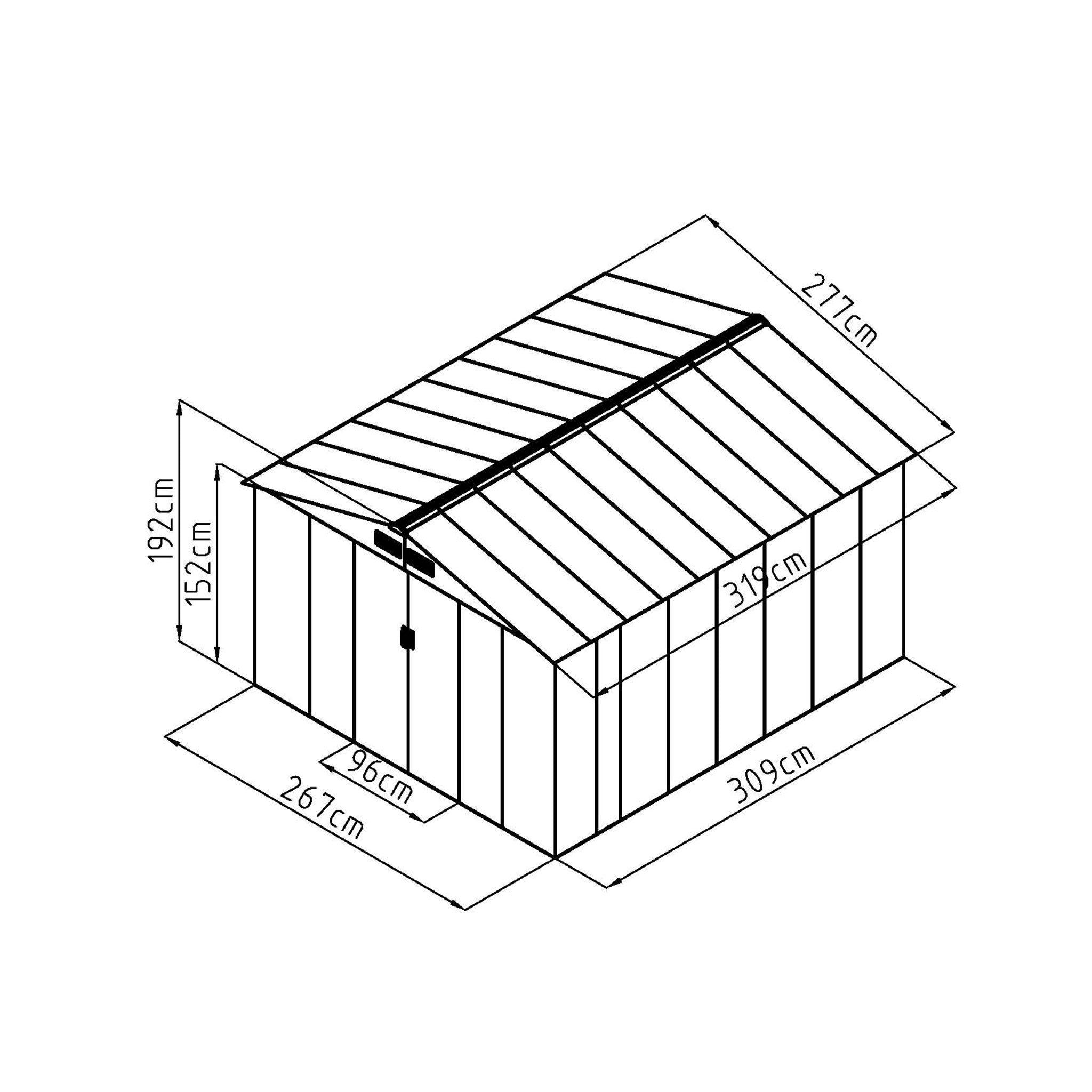 Fornorth Garden Shed, 8.84m2
