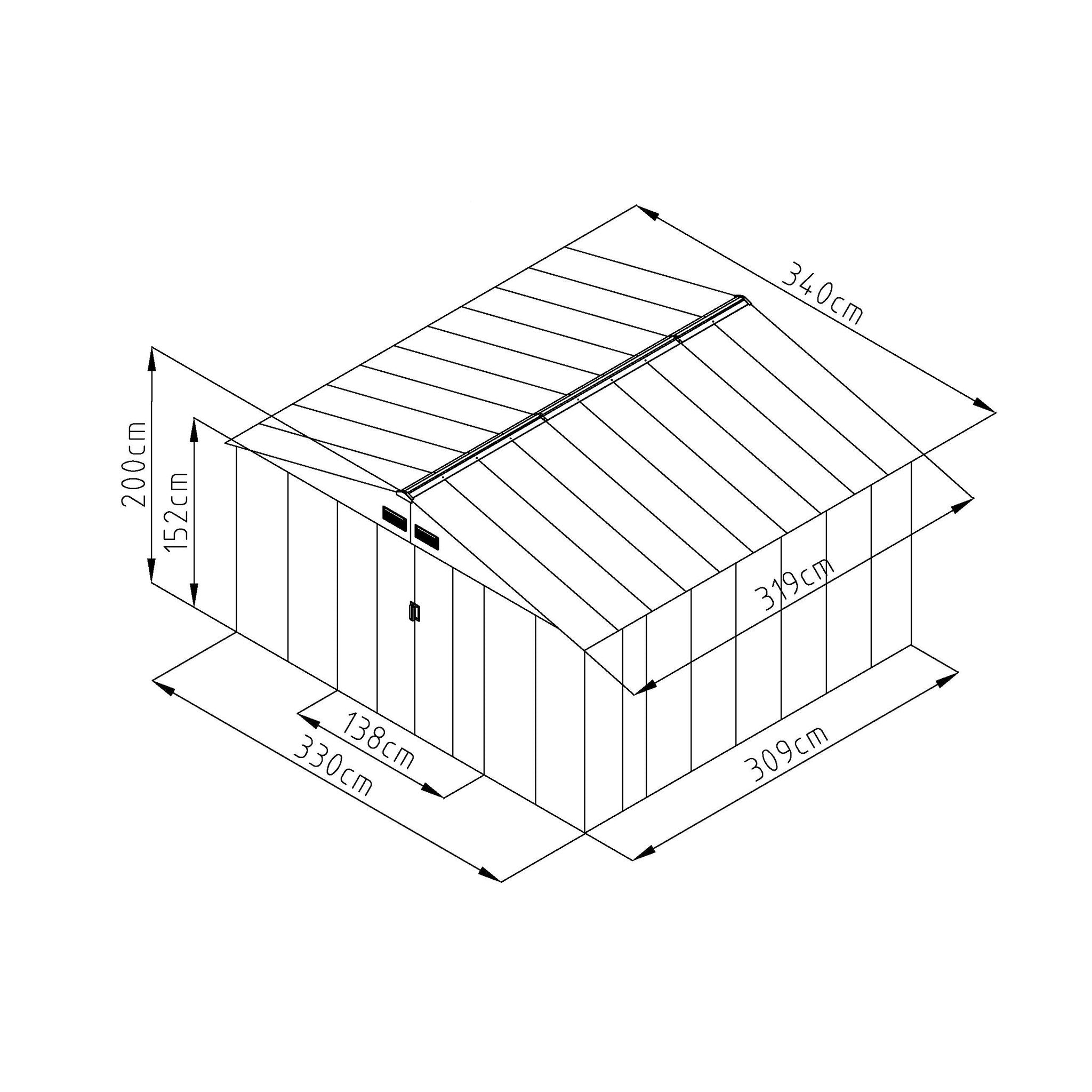 Fornorth Garden Shed, 10.85m2
